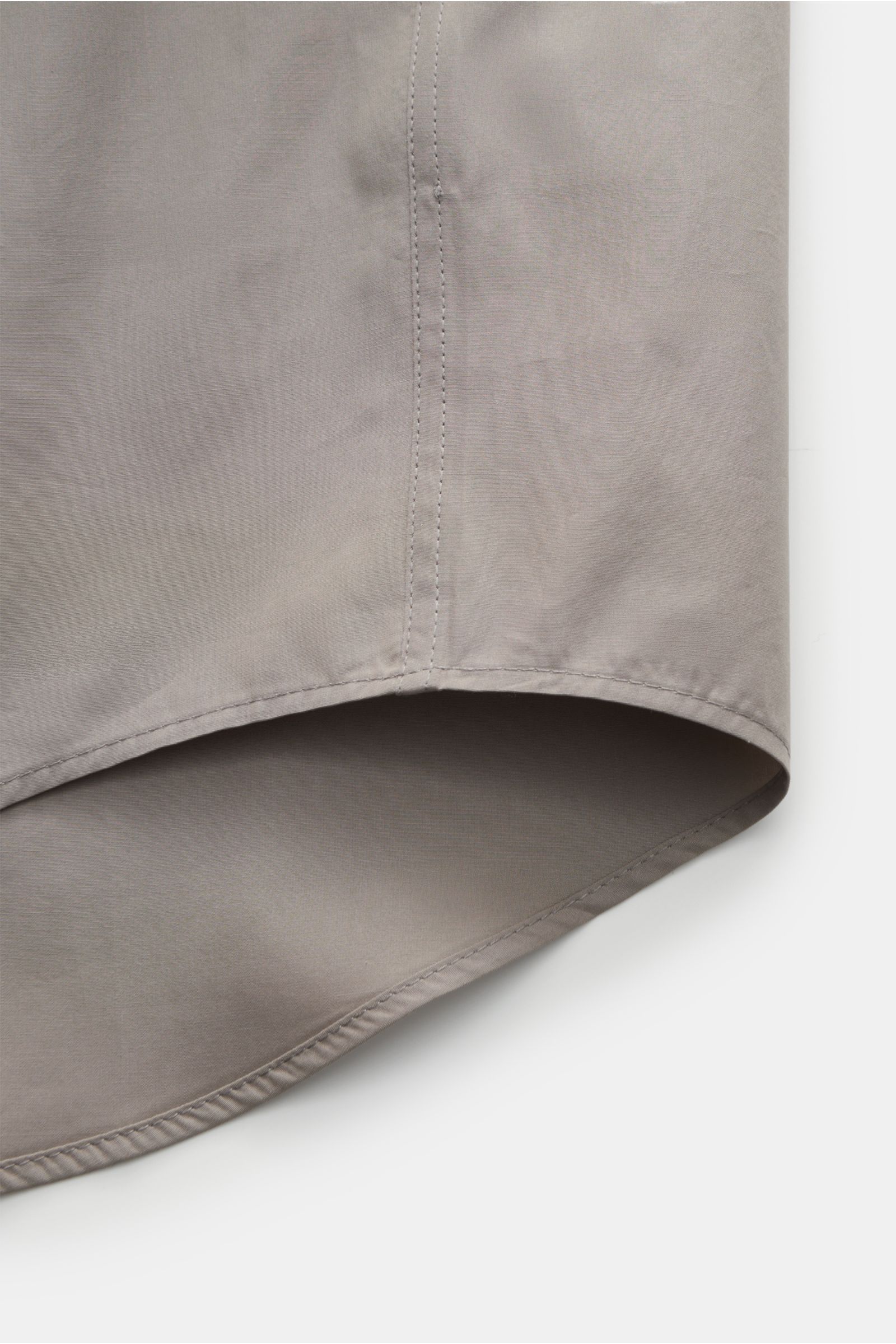 Ami Paris Short sleeve shirt Kent collar taupe