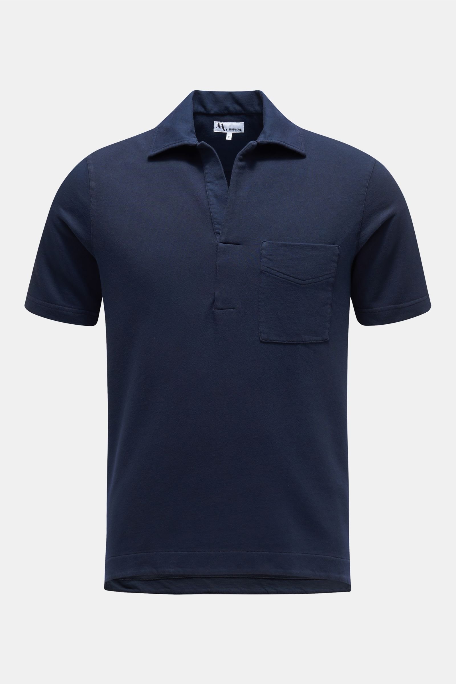 Jersey polo shirt 'Aadeo' navy