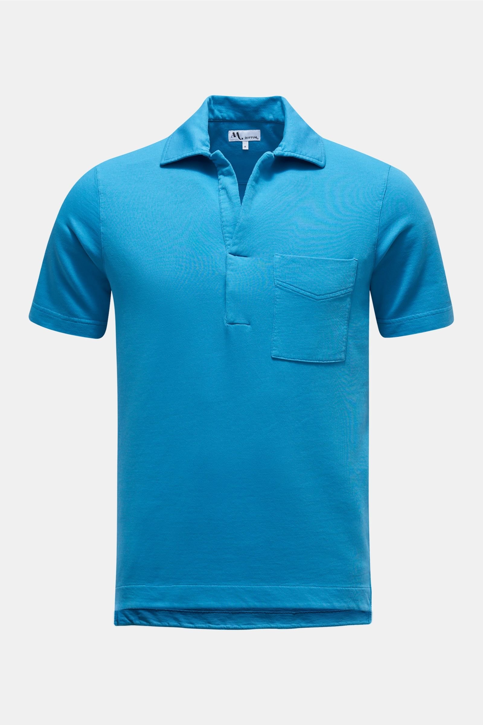 Jersey-Poloshirt 'Aadeo' azurblau 