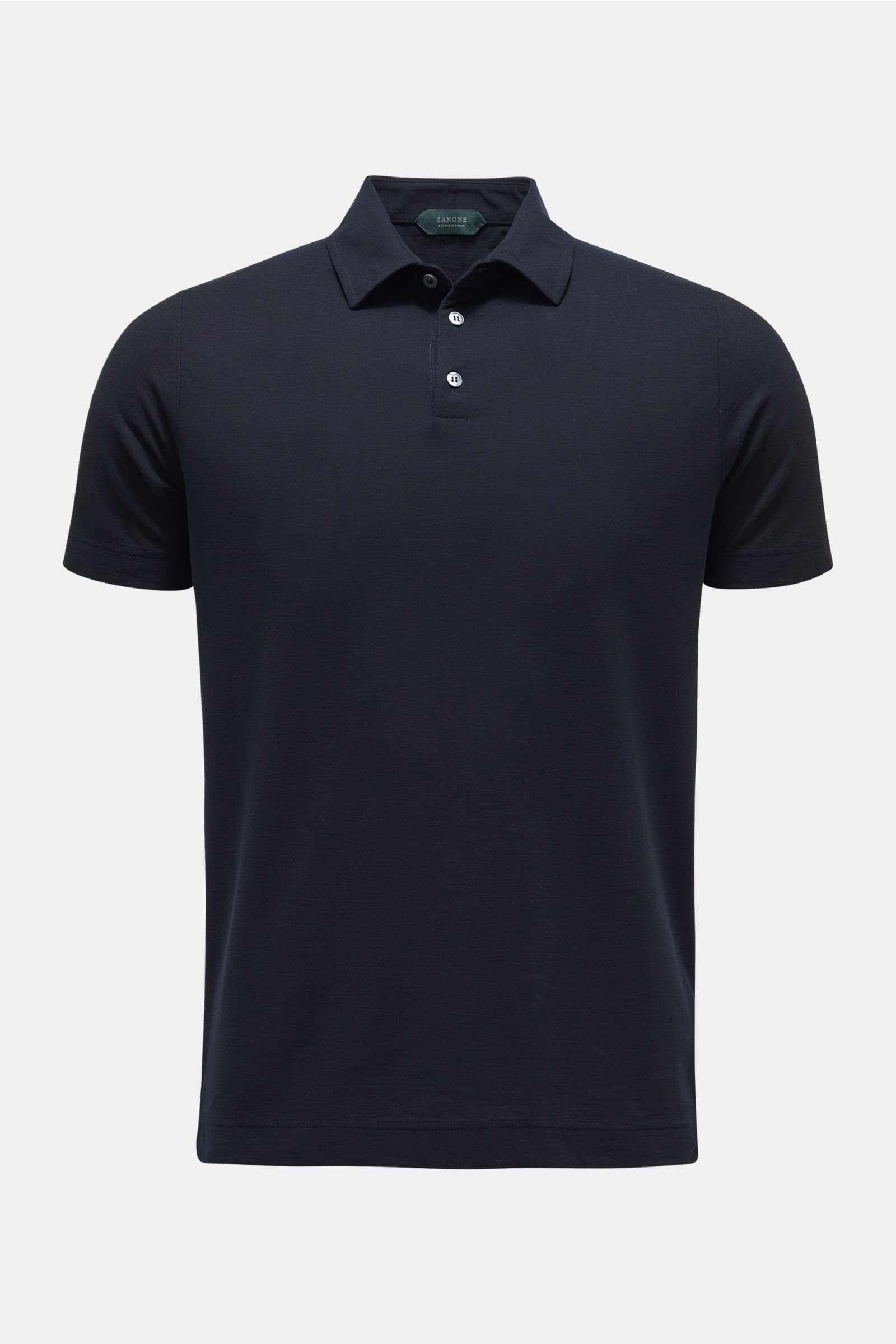 Jersey polo shirt dark navy