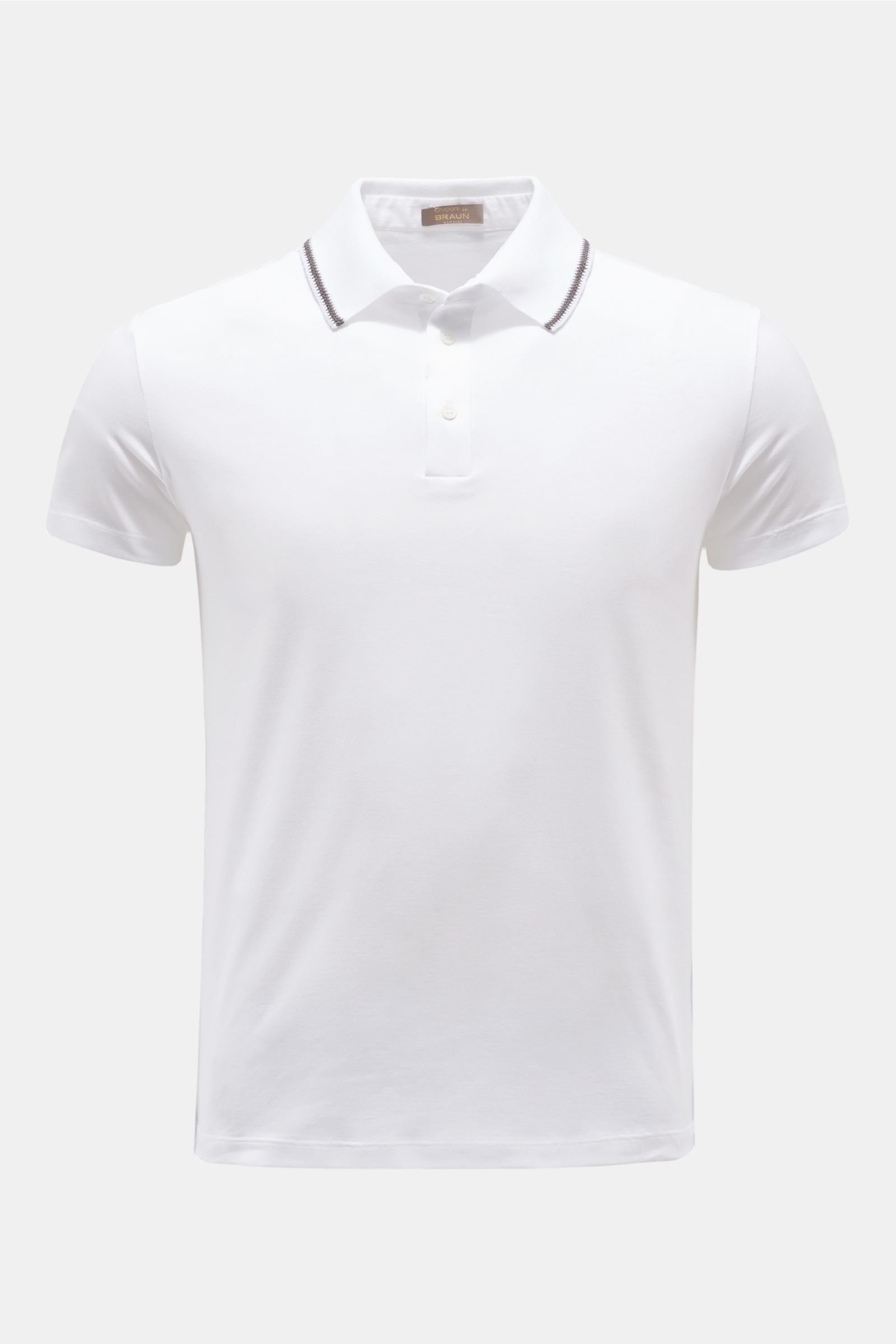 Jersey-polo shirt white