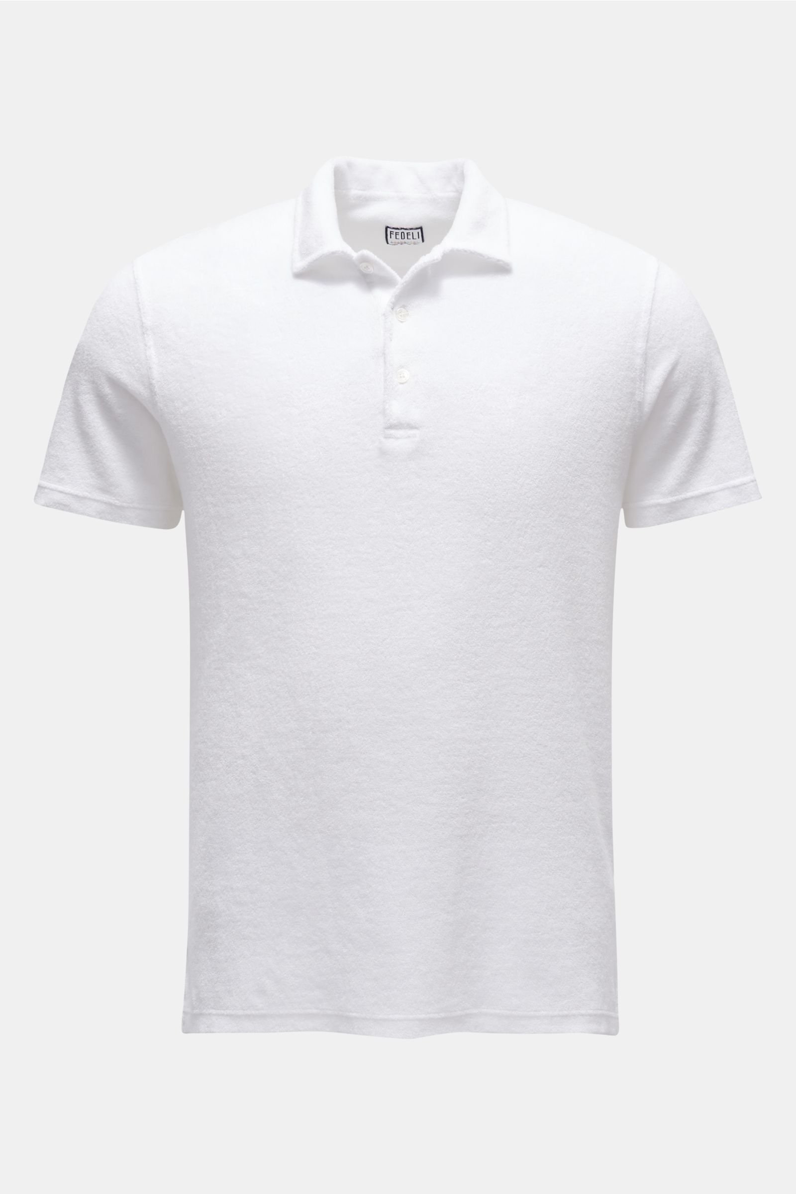 Terry polo shirt ‘Terry Mondial’ white