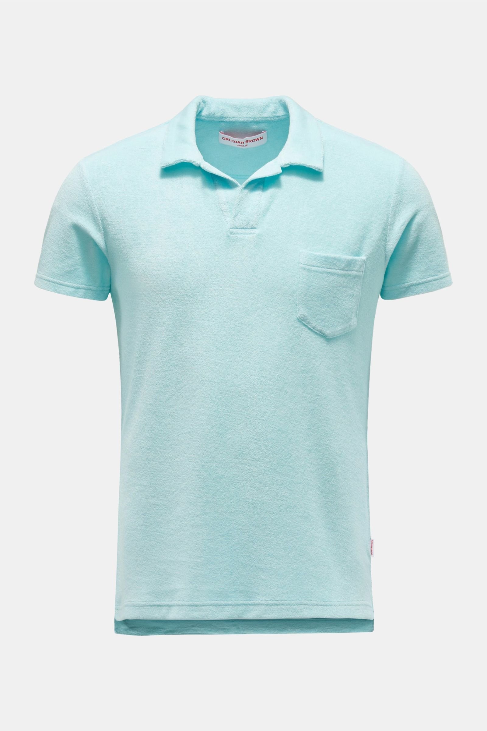 Terry polo shirt 'Terry' turquoise