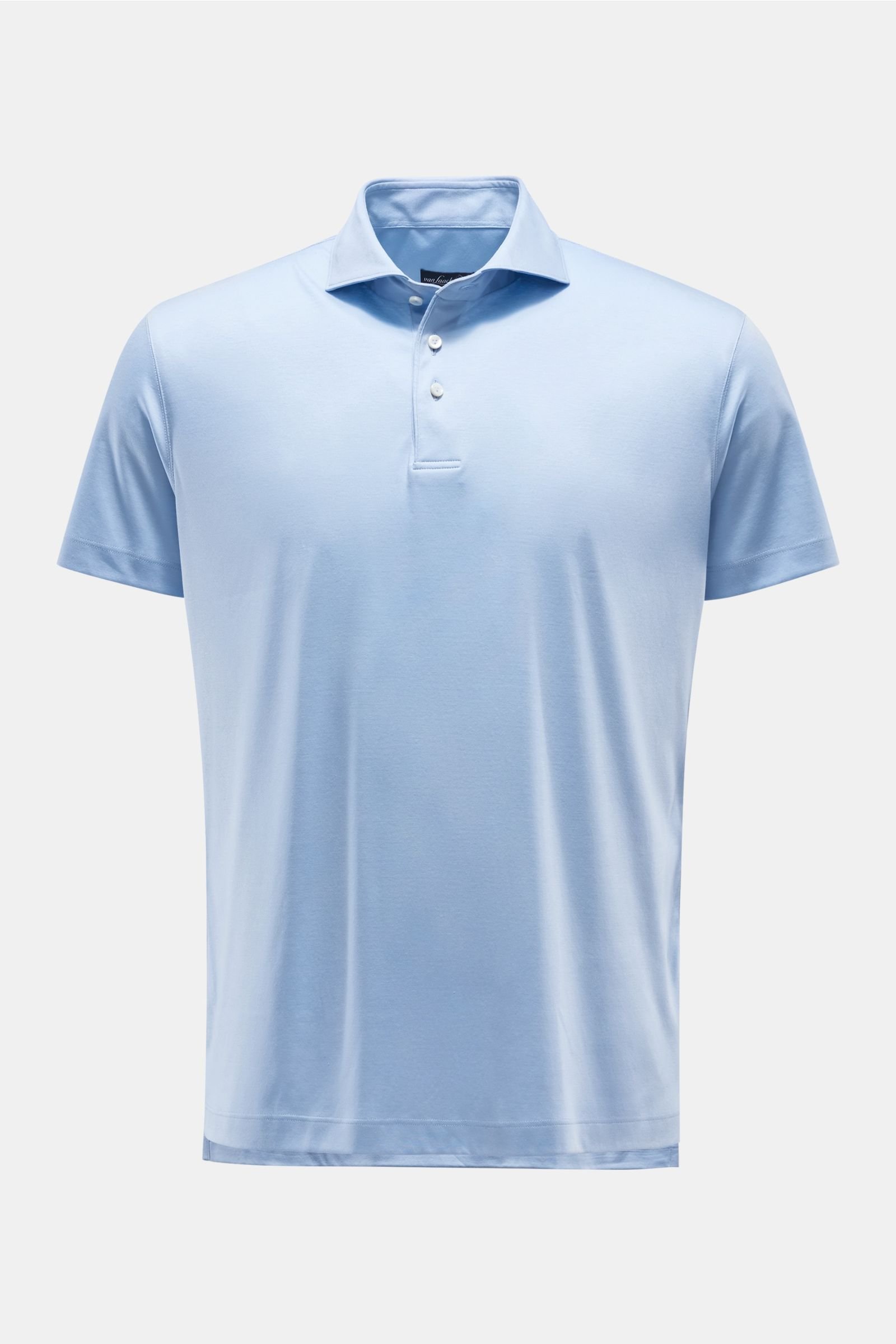 Jersey polo shirt 'M-Peso' light blue