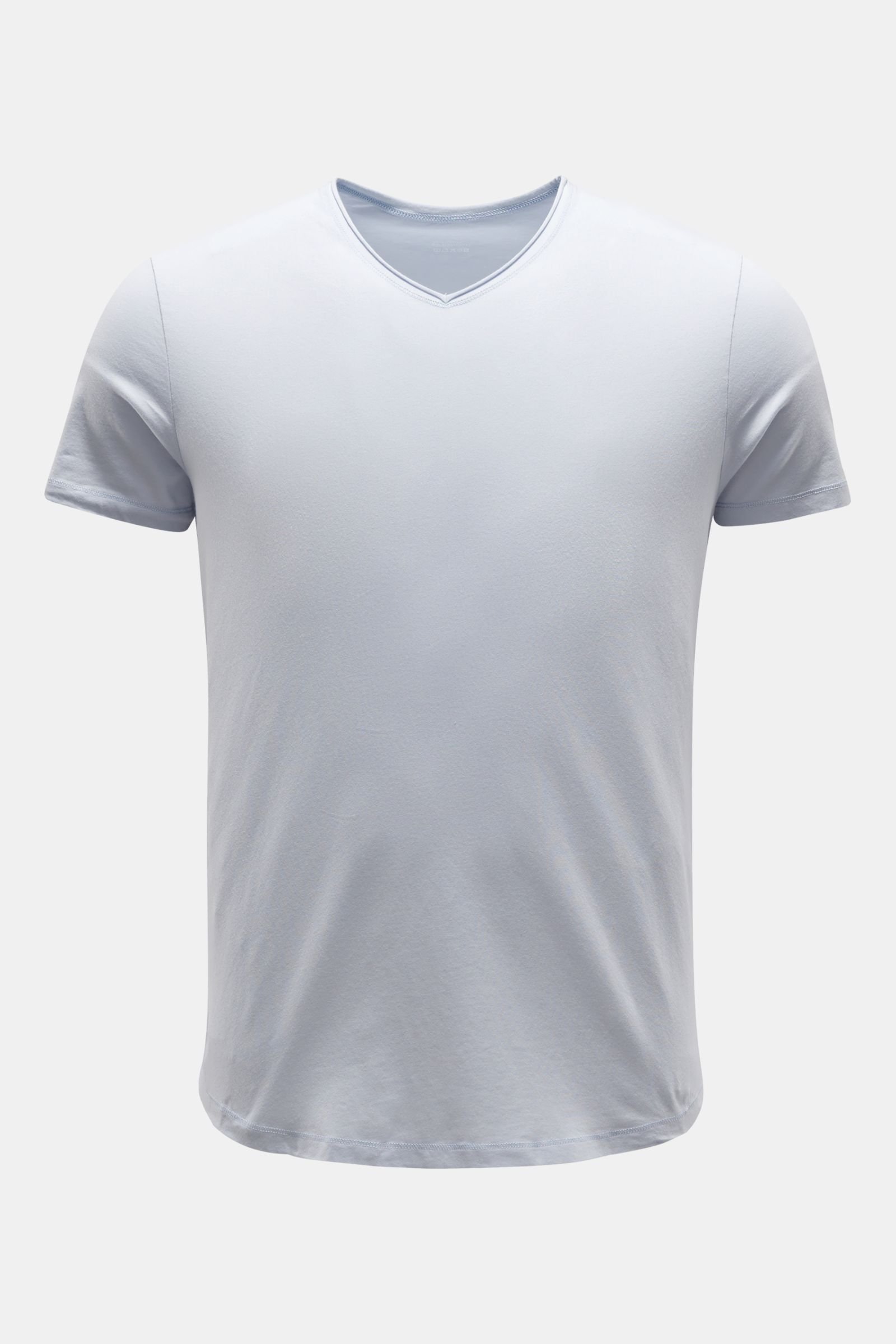 V-Neck T-Shirt pastellblau