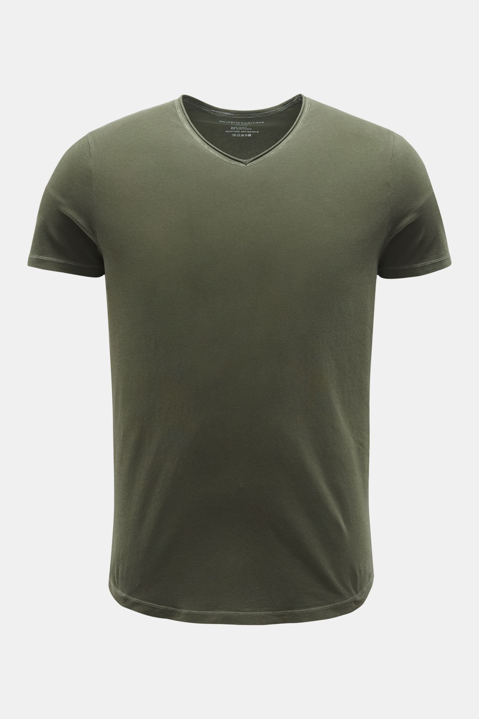 V-Neck T-Shirt oliv