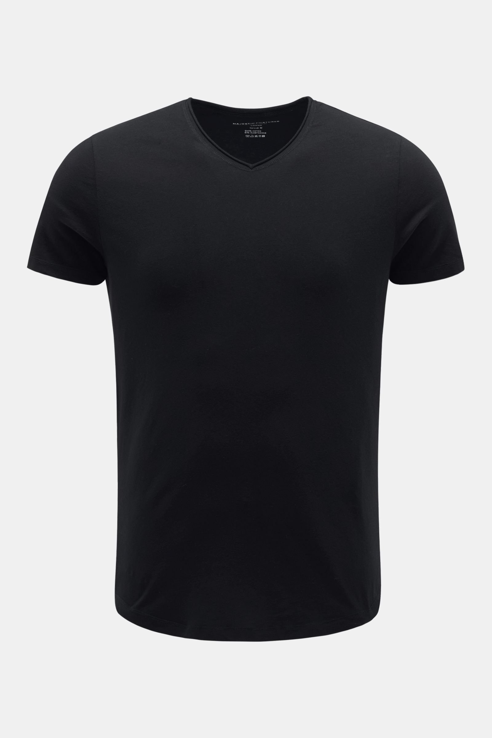 V-neck T-shirt black