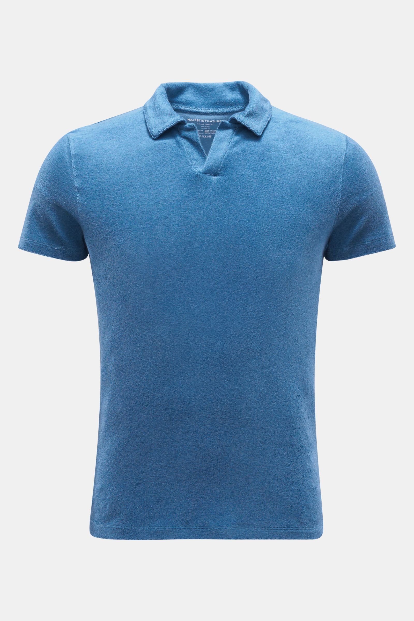 Terry polo shirt blue