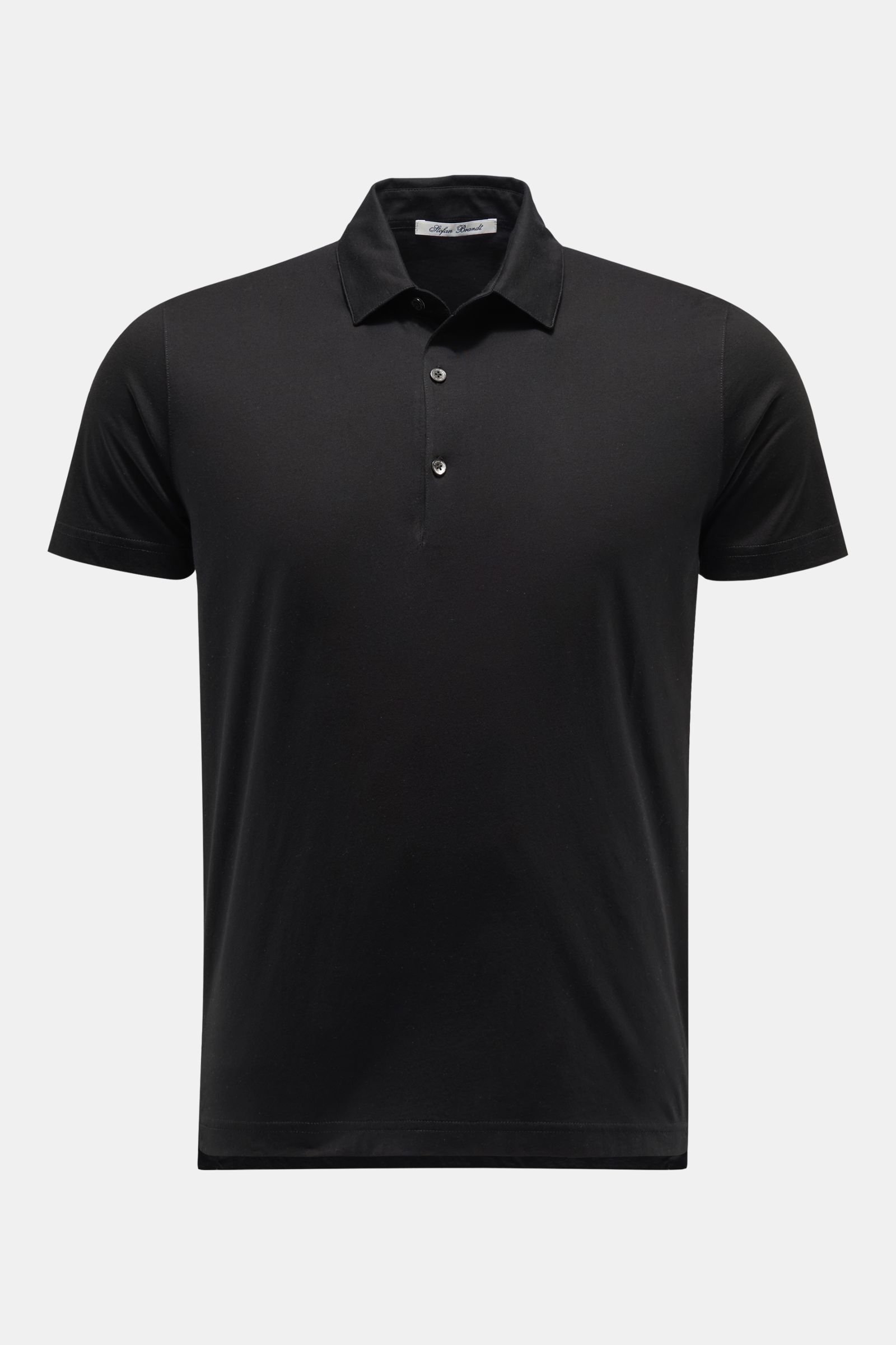 Jersey polo shirt 'Luca' black