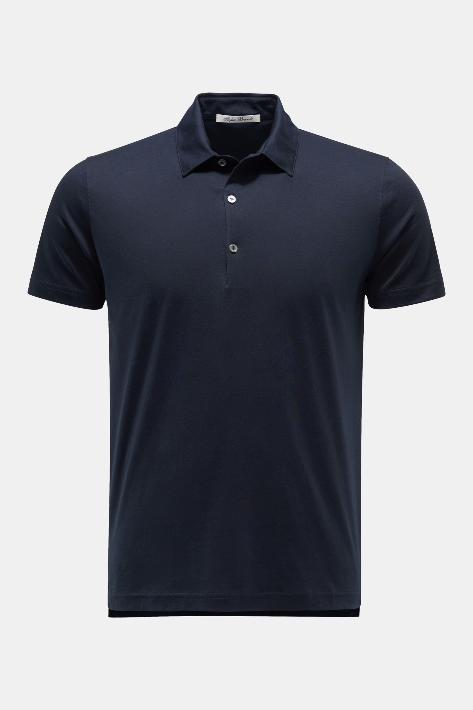 Jersey polo shirt 'Luca' navy