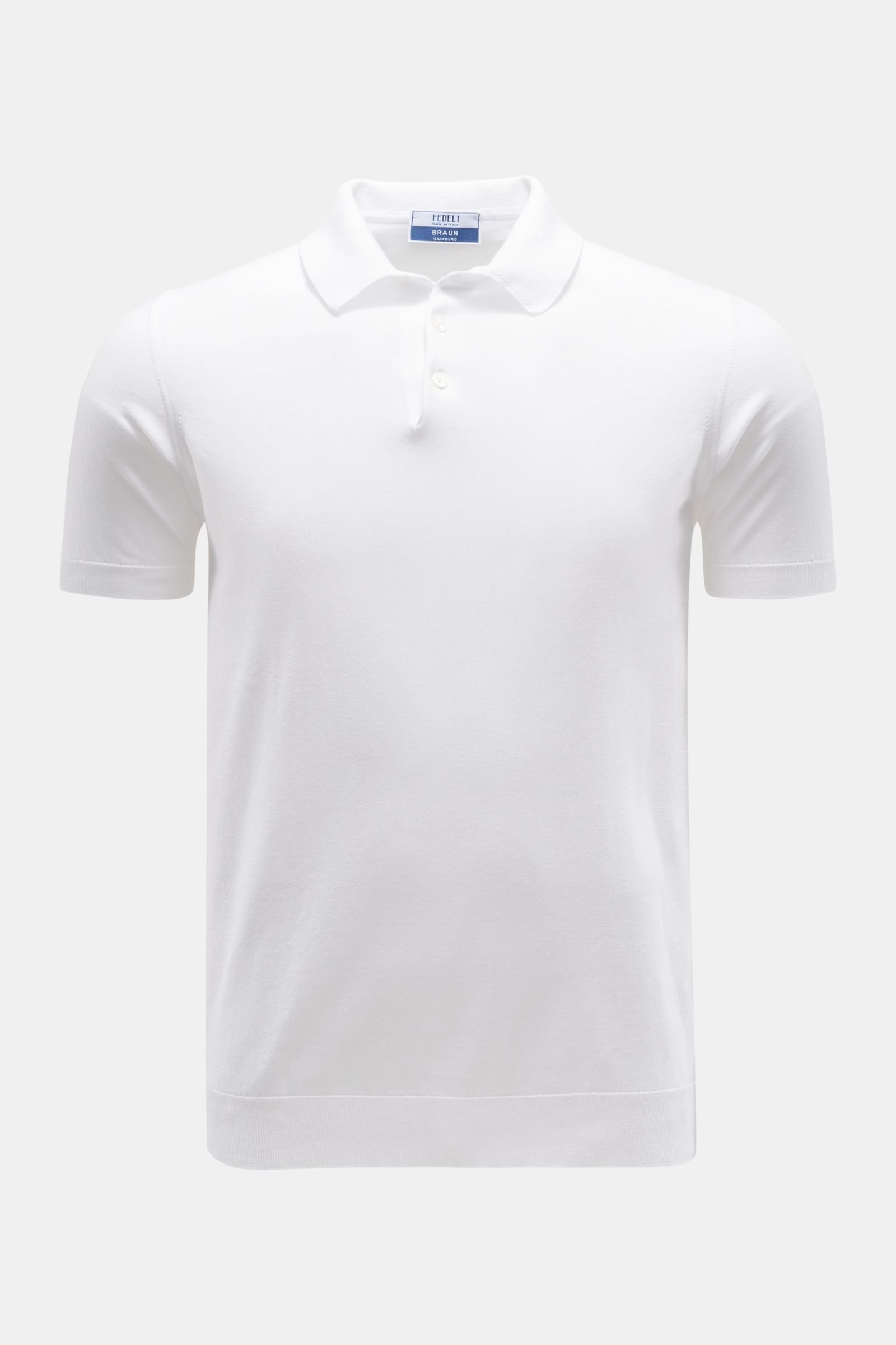Jersey-Poloshirt 'Sportman' weiß