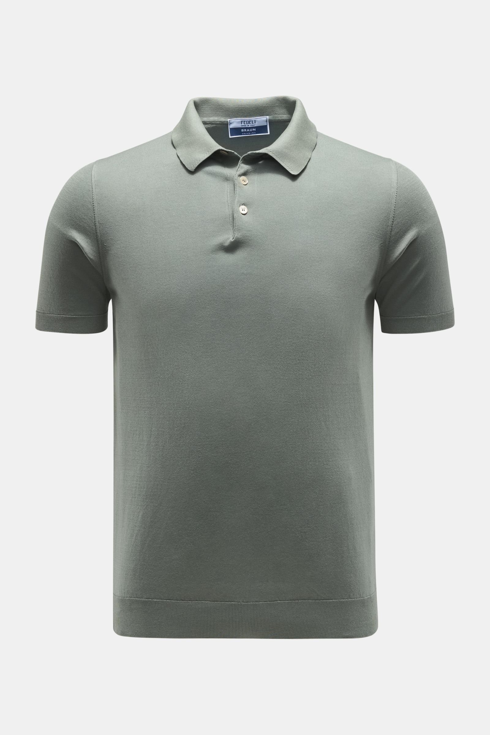 Jersey polo shirt 'Sportman' grey green