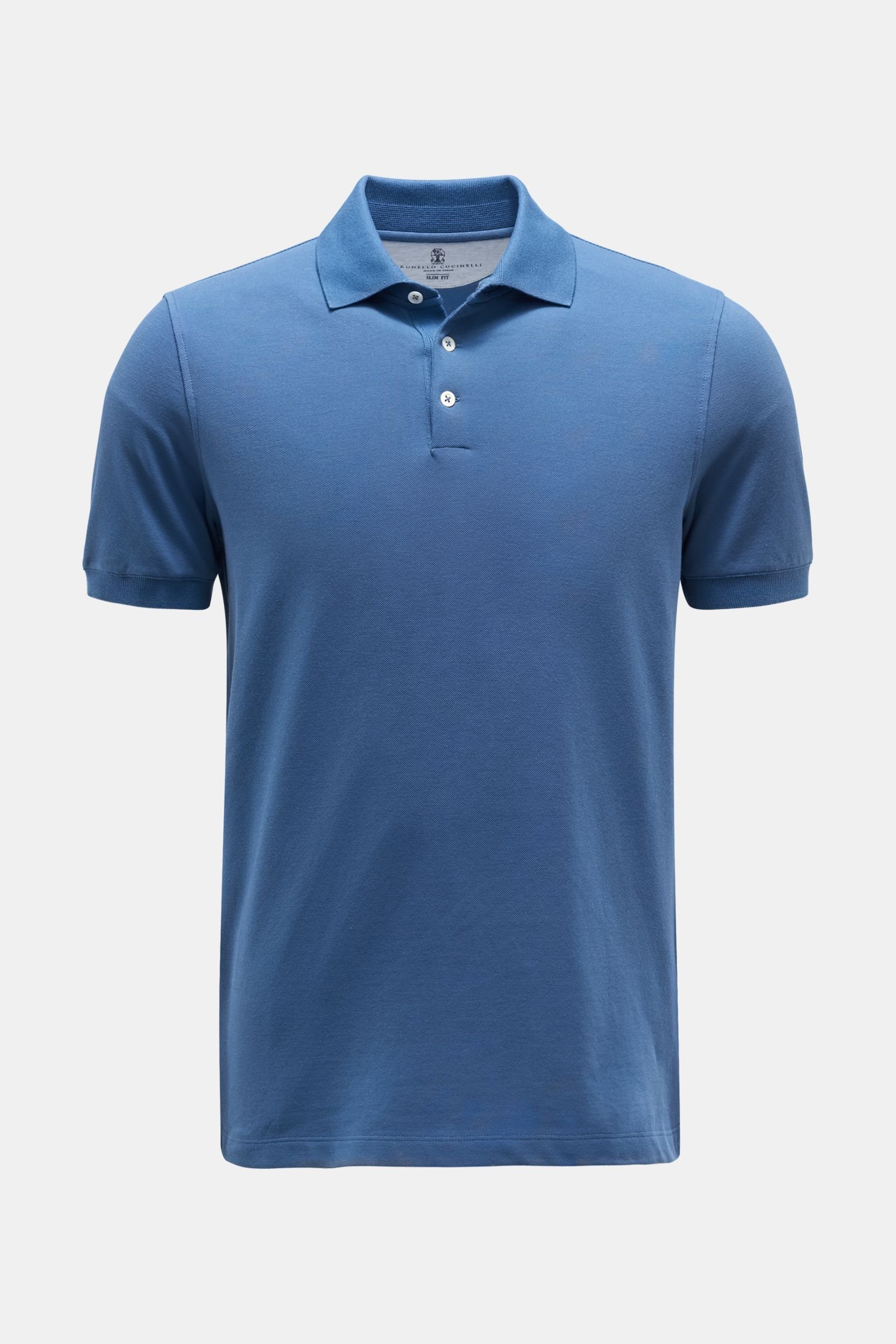 Polo shirt grey-blue