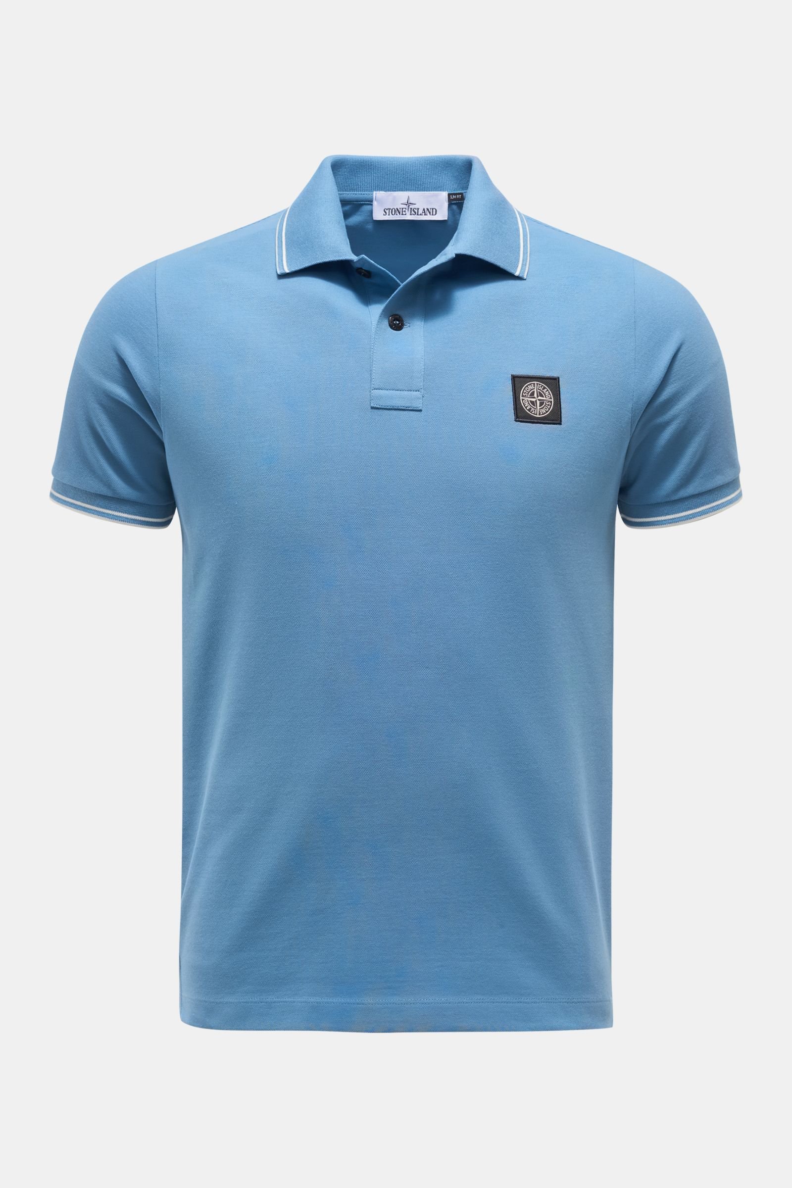 Polo shirt smoky blue