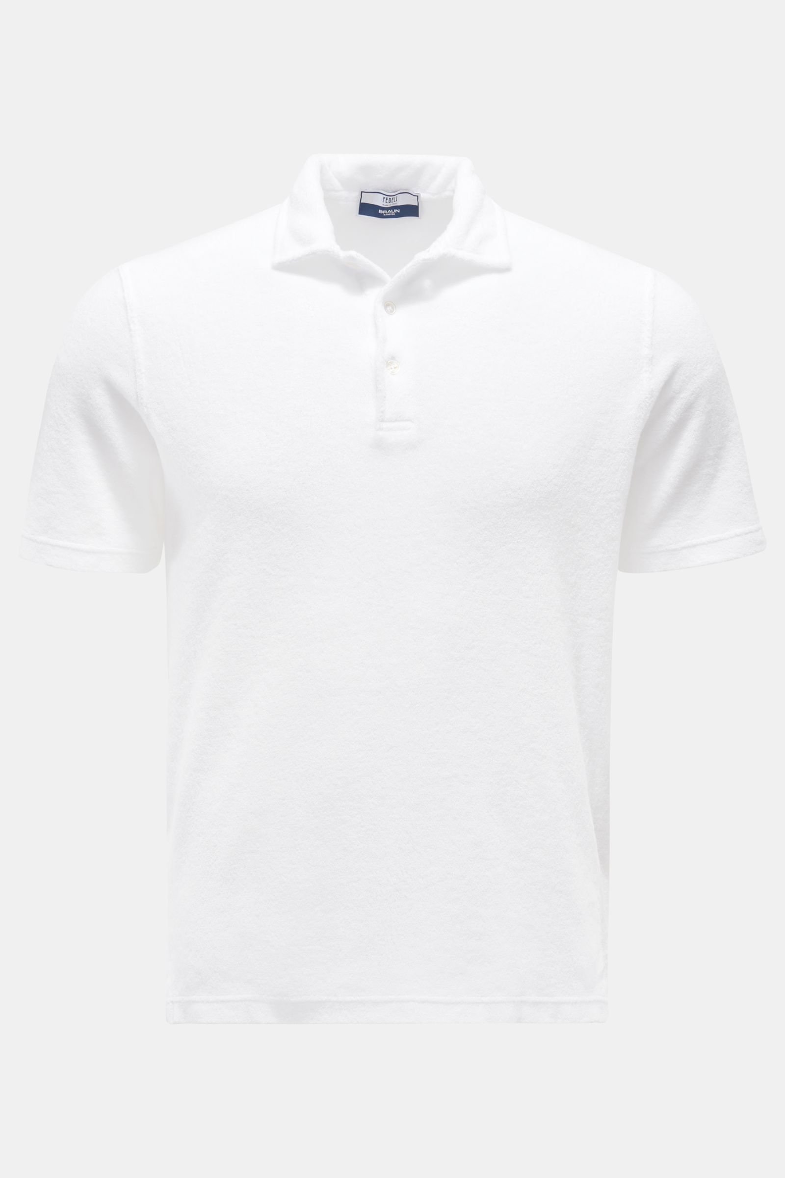 Frottee-Poloshirt 'Terry Mondial' weiß