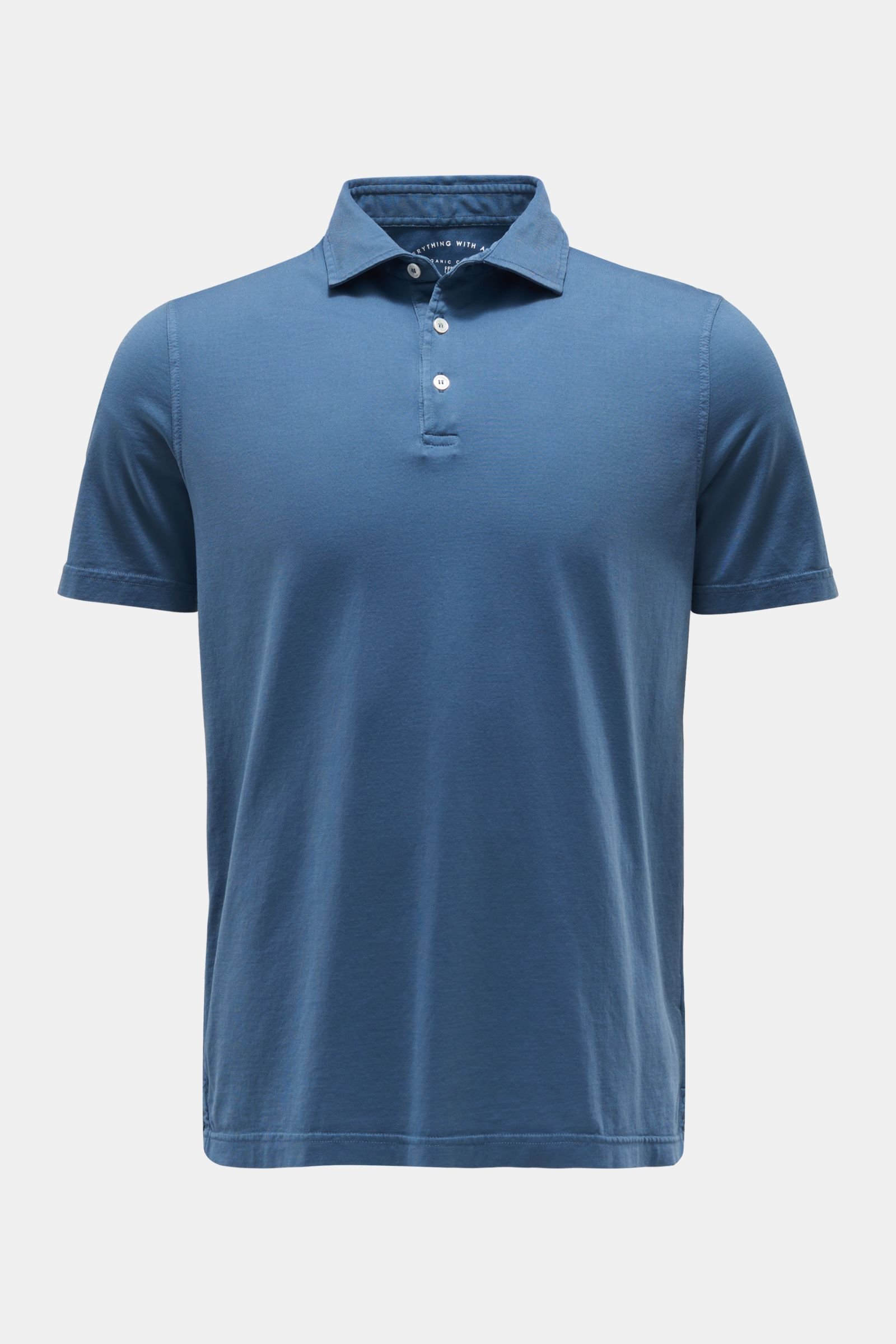 Jersey polo shirt 'Zero' grey-blue