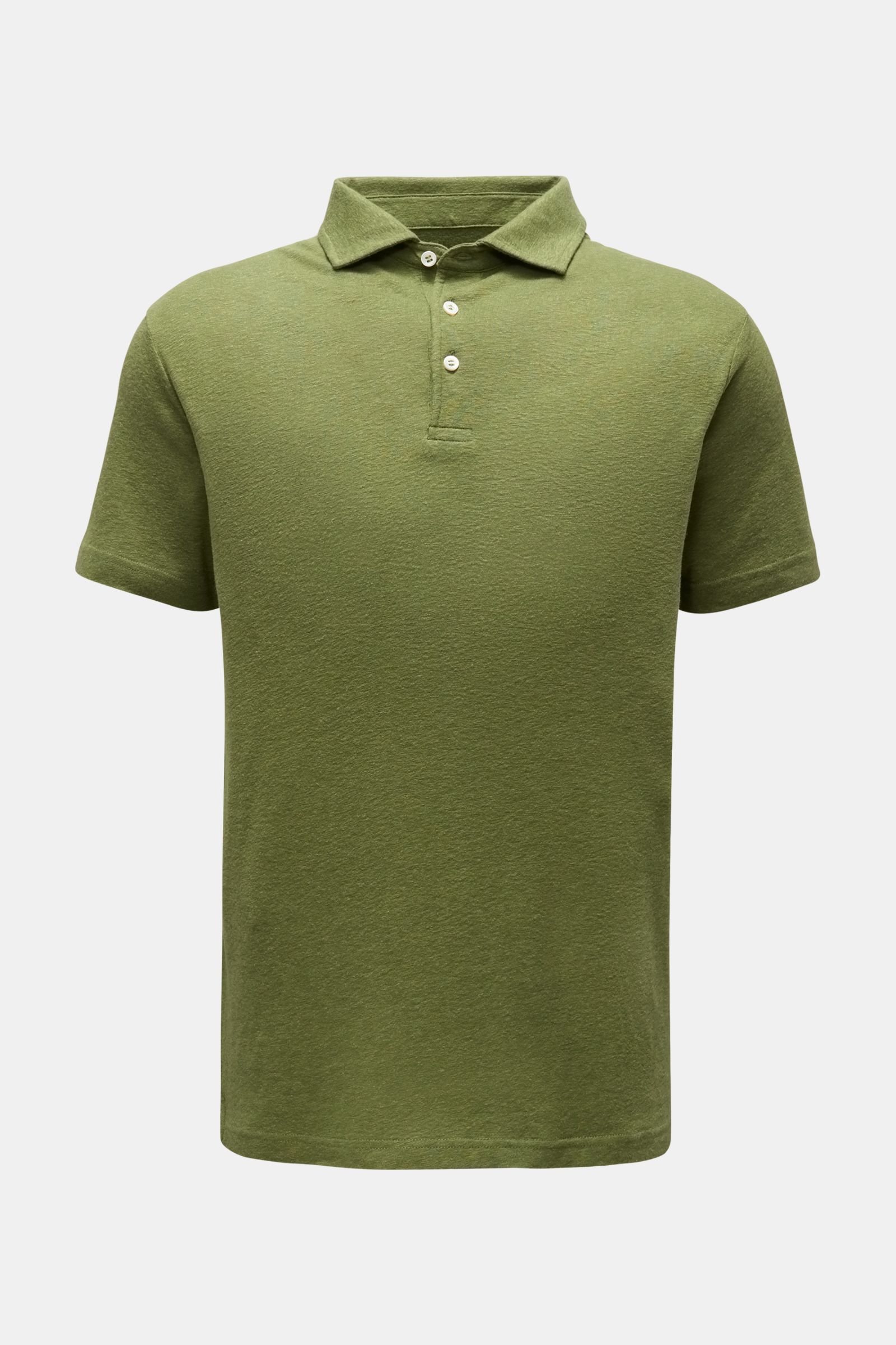 Polo shirt 'Linen Polo' green