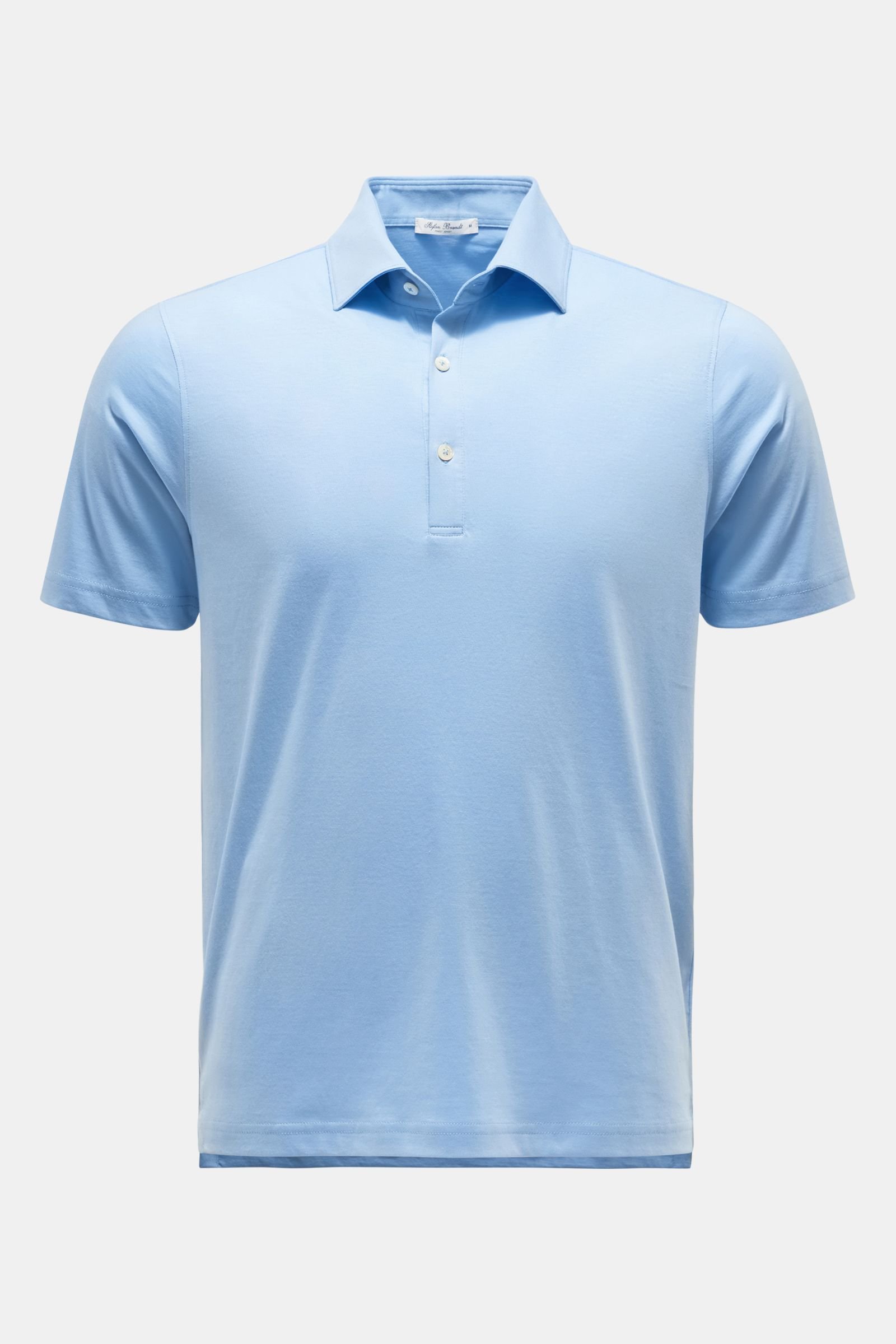 Jersey polo shirt 'Luis' light blue