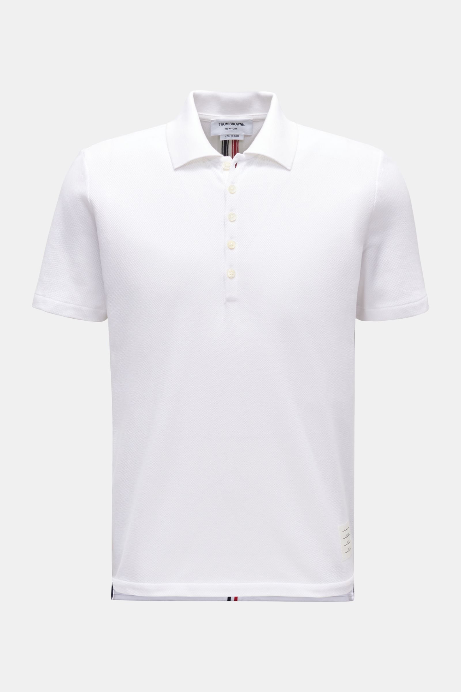 THOM BROWNE polo shirt white | BRAUN Hamburg