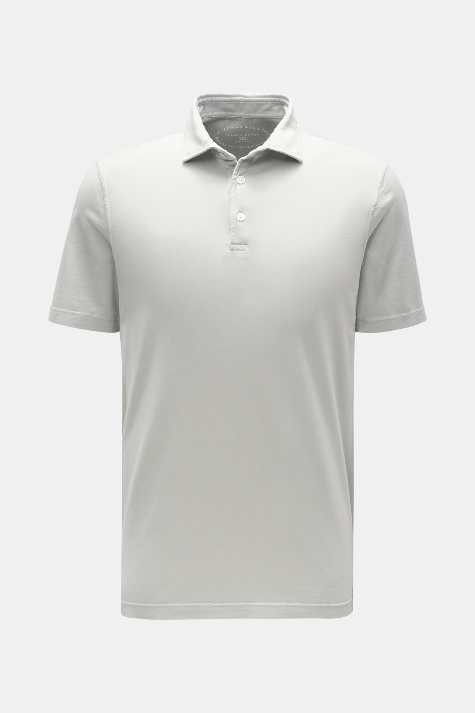Jersey polo shirt 'Zero' light grey