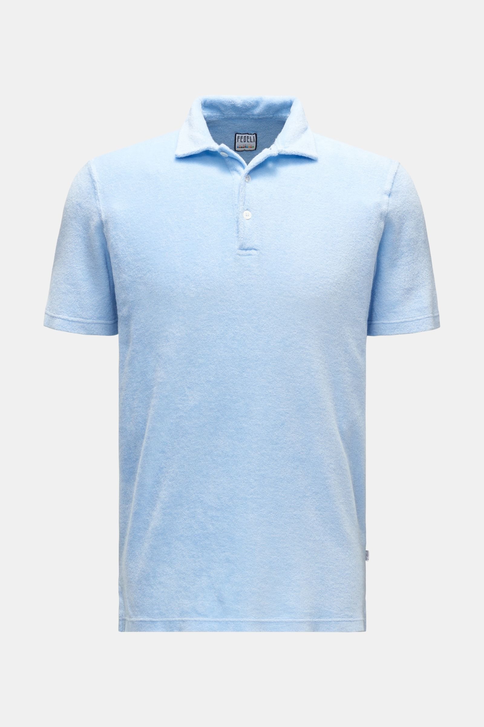 Terry polo shirt 'Terry Mondial' light blue