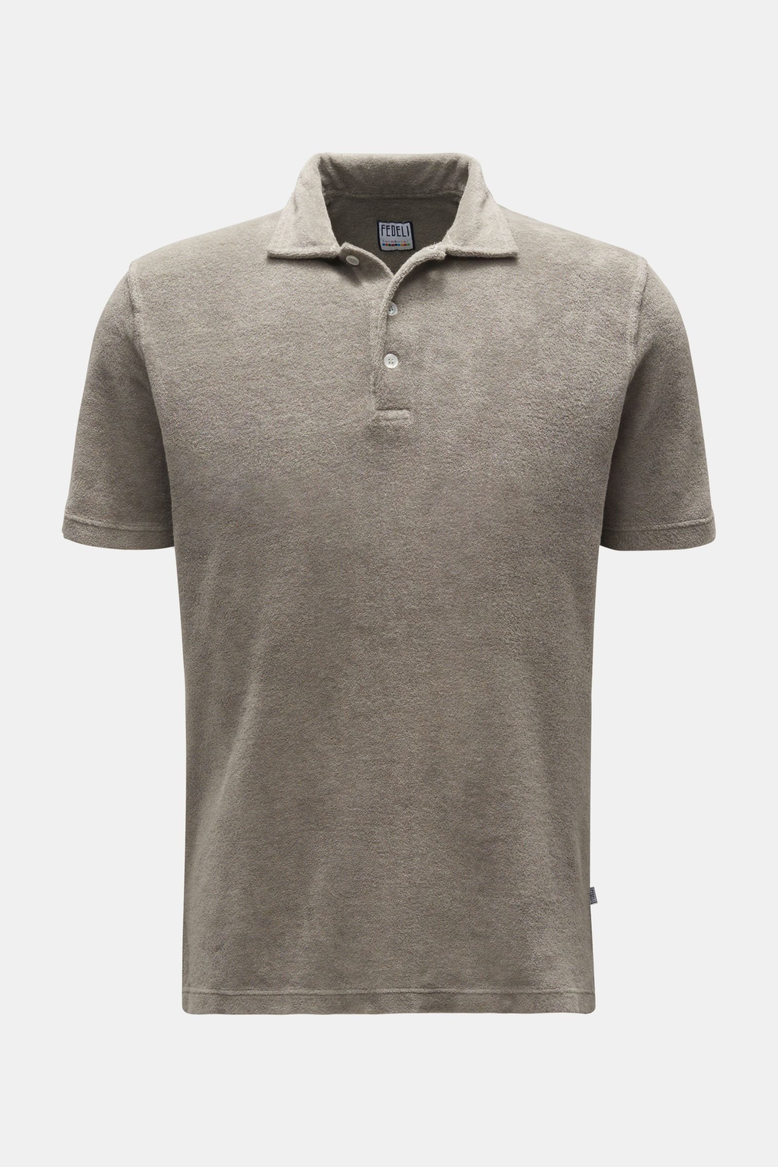 Terry polo shirt 'Terry Mondial' grey