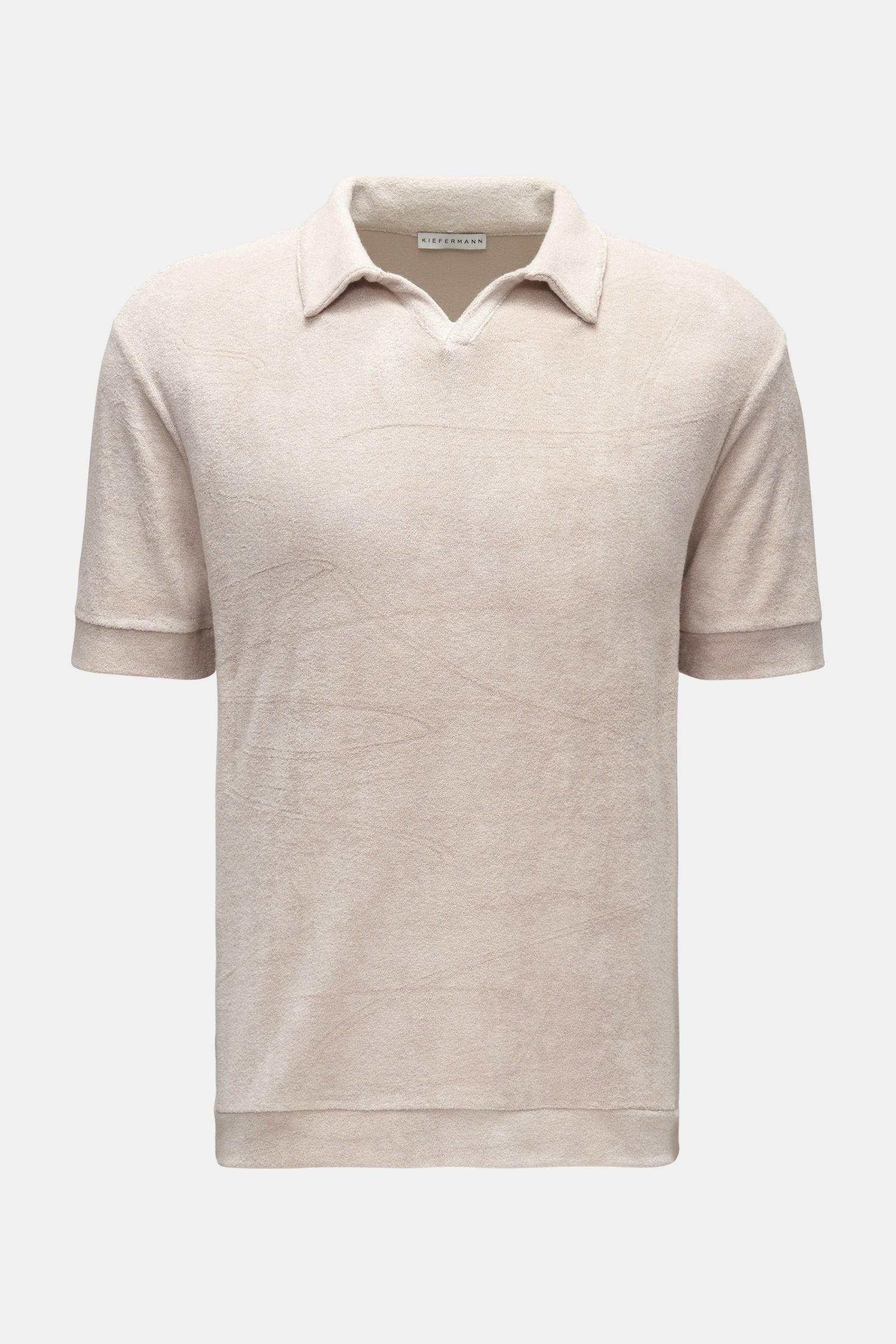 Terry polo shirt 'Petty' beige