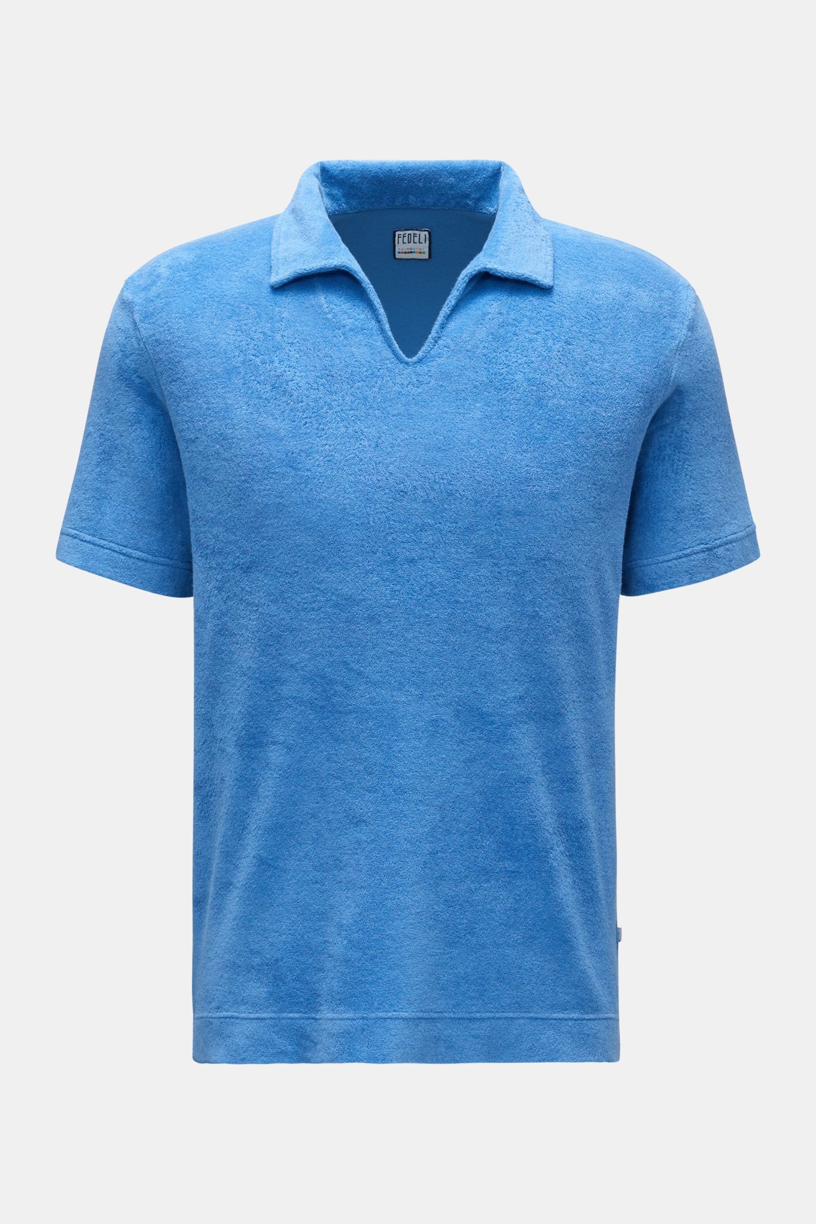 Frottee-Poloshirt 'Peter ML' blau