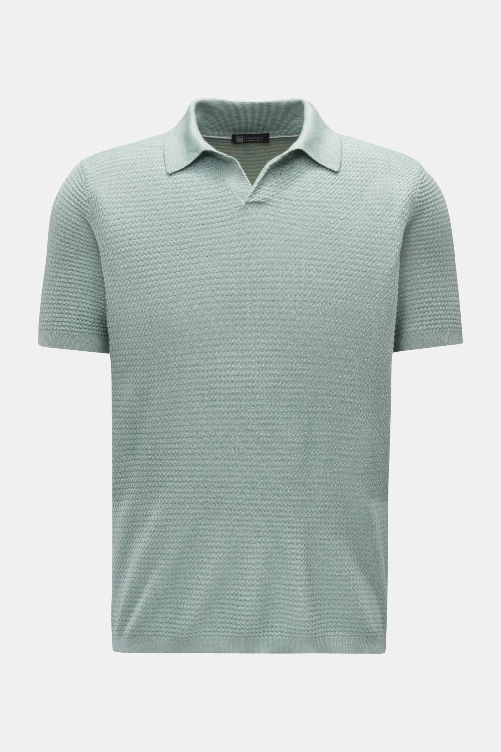 Colombo Feinstrickpolo graugrün