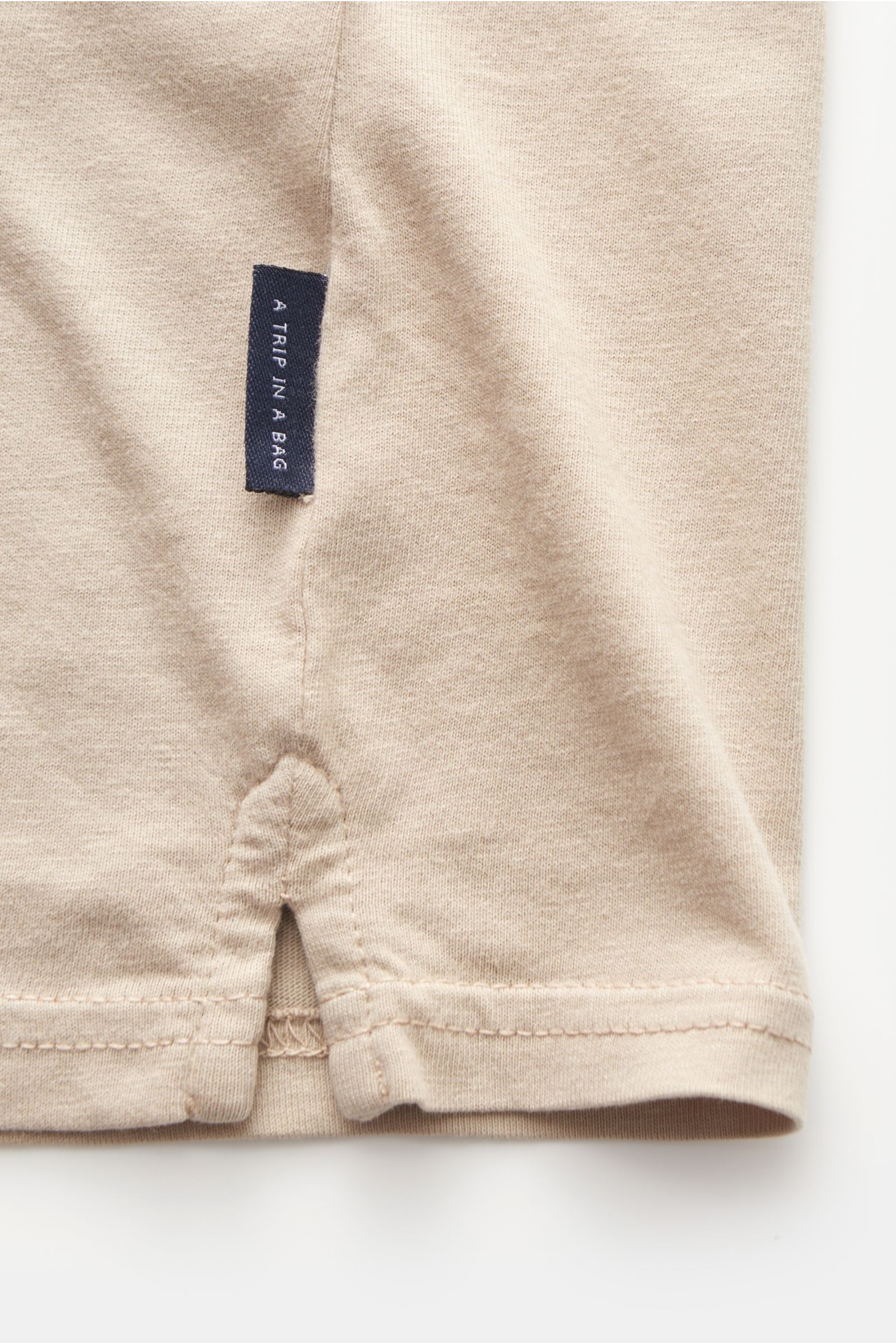 04651/ A trip in a bag Jersey-Poloshirt 'Organic Polo' beige