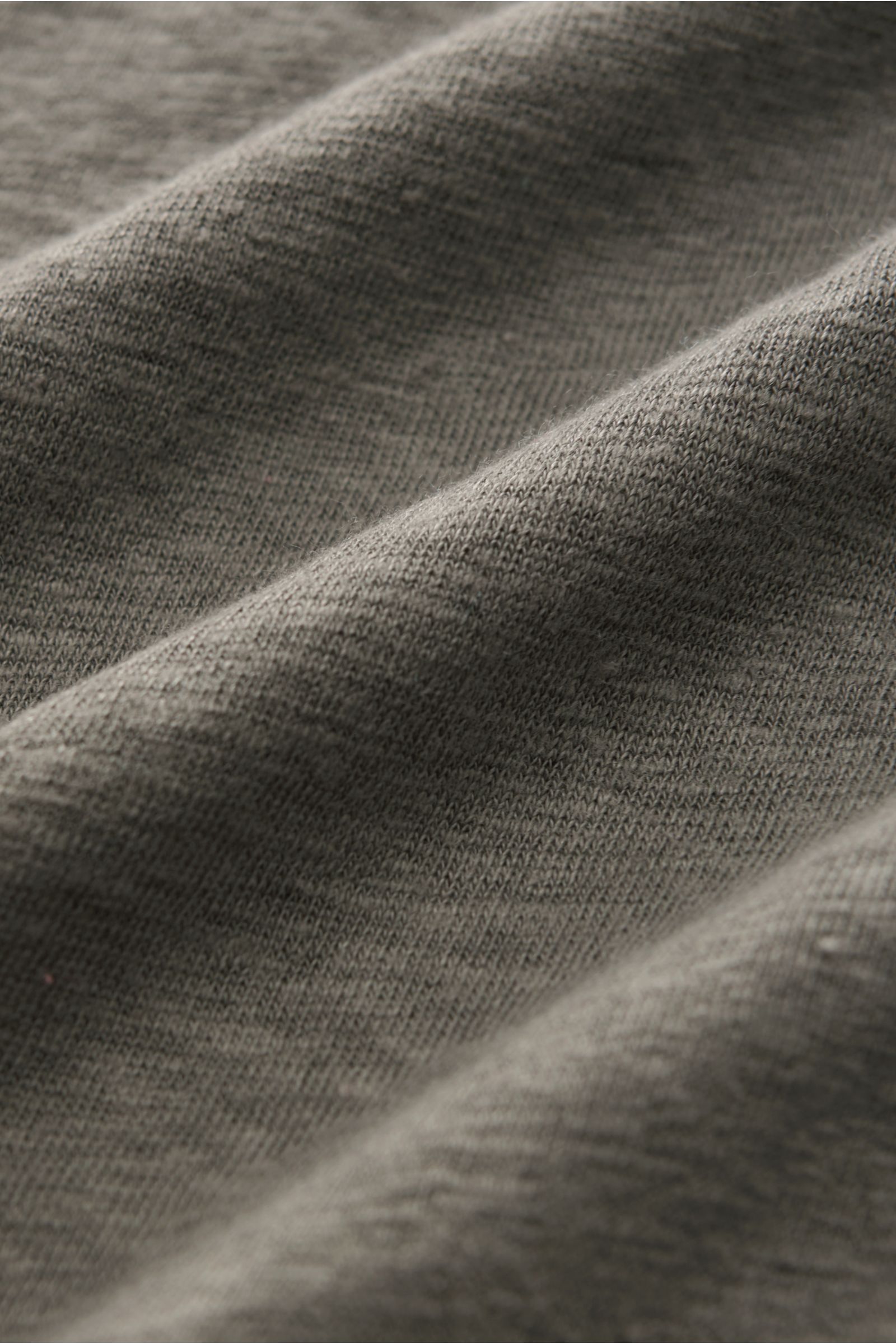 04651/ A trip in a bag Leinen-Poloshirt grau