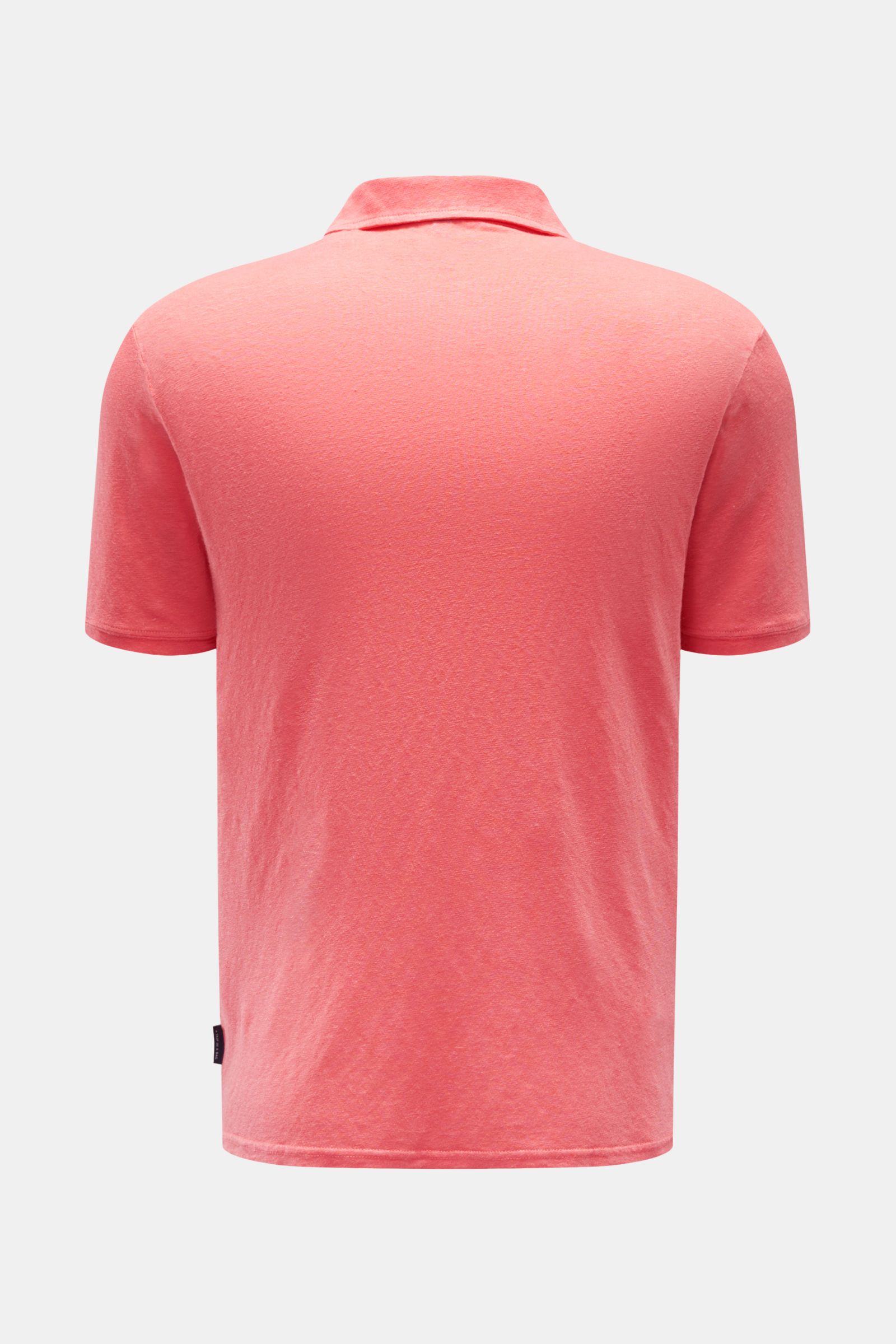 04651/ A trip in a bag Leinen-Poloshirt koralle