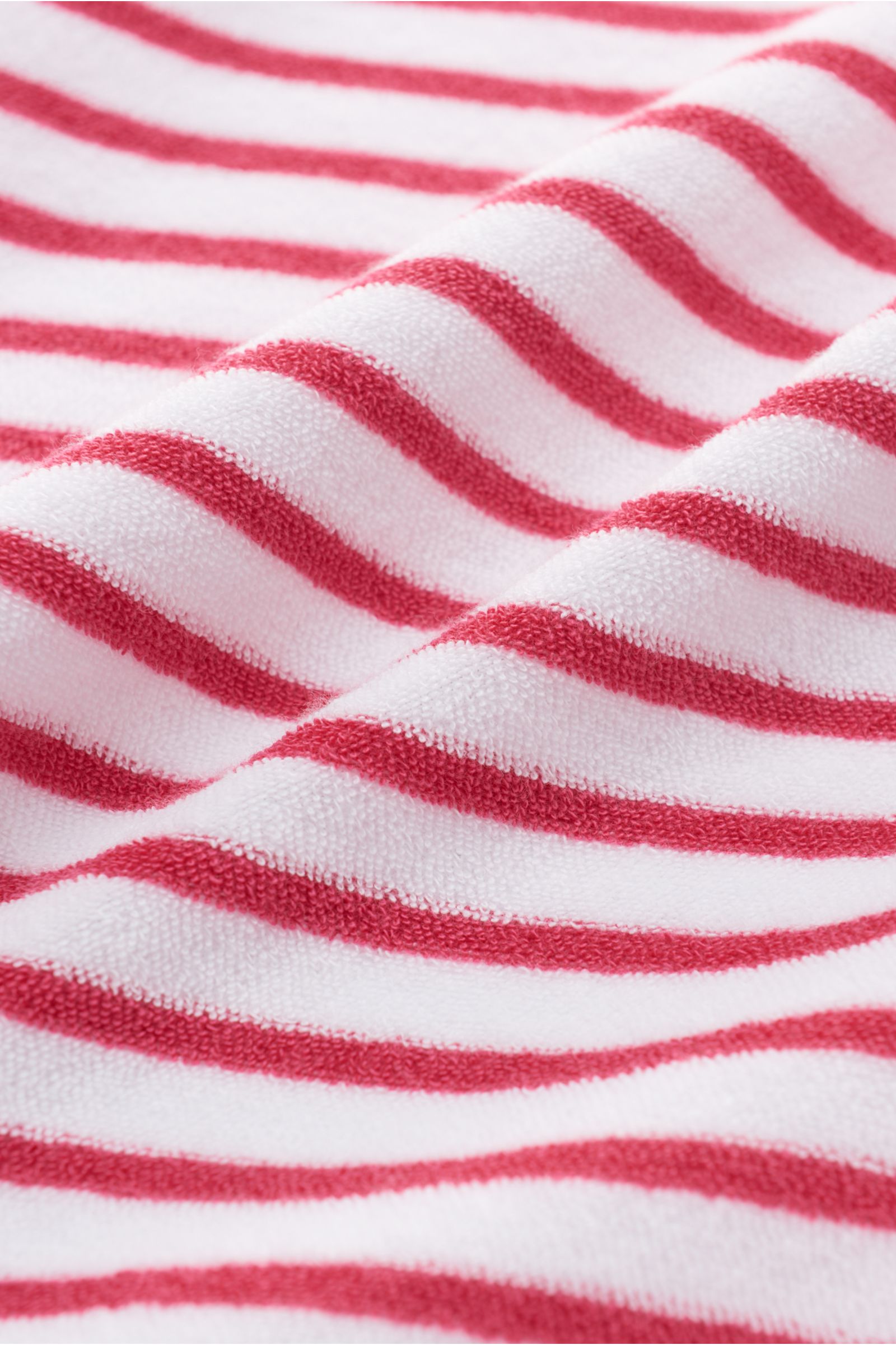 04651/ A trip in a bag Frottee-Poloshirt 'Terry Stripe Polo' magenta/weiß gestreift