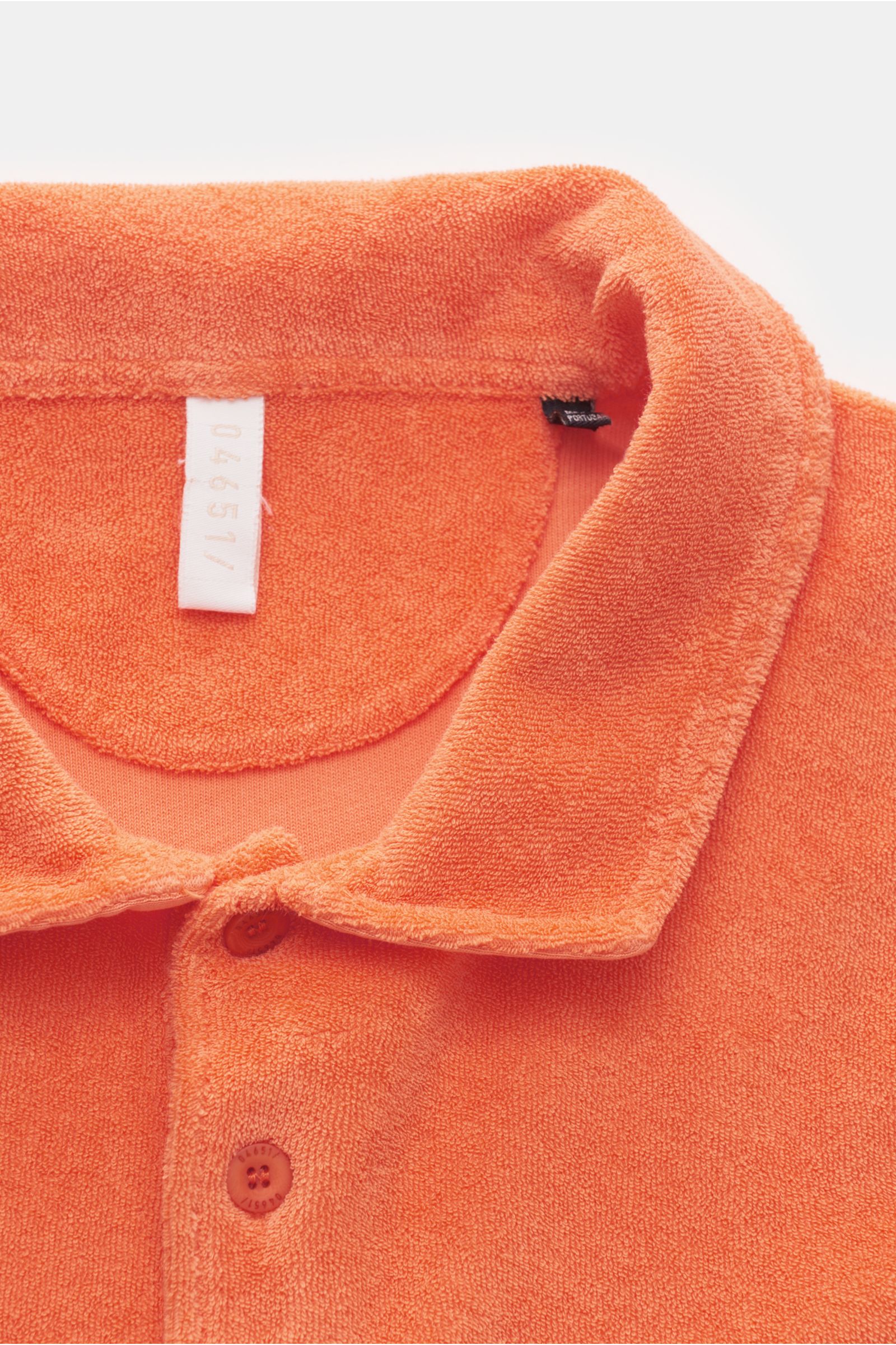 04651/ A trip in a bag Frottee-Poloshirt 'Oyster' orange