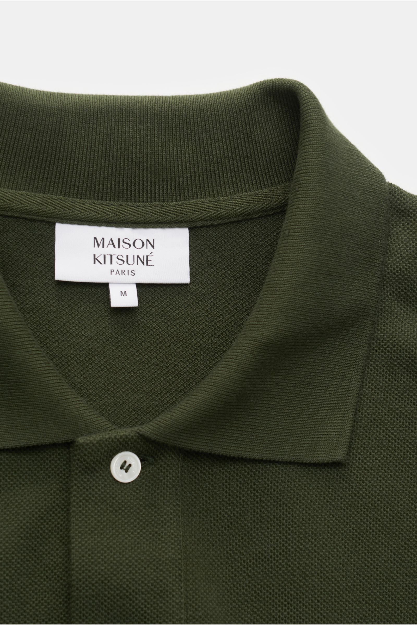 Maison Kitsuné Polo shirt 'Bold Fox' dark green