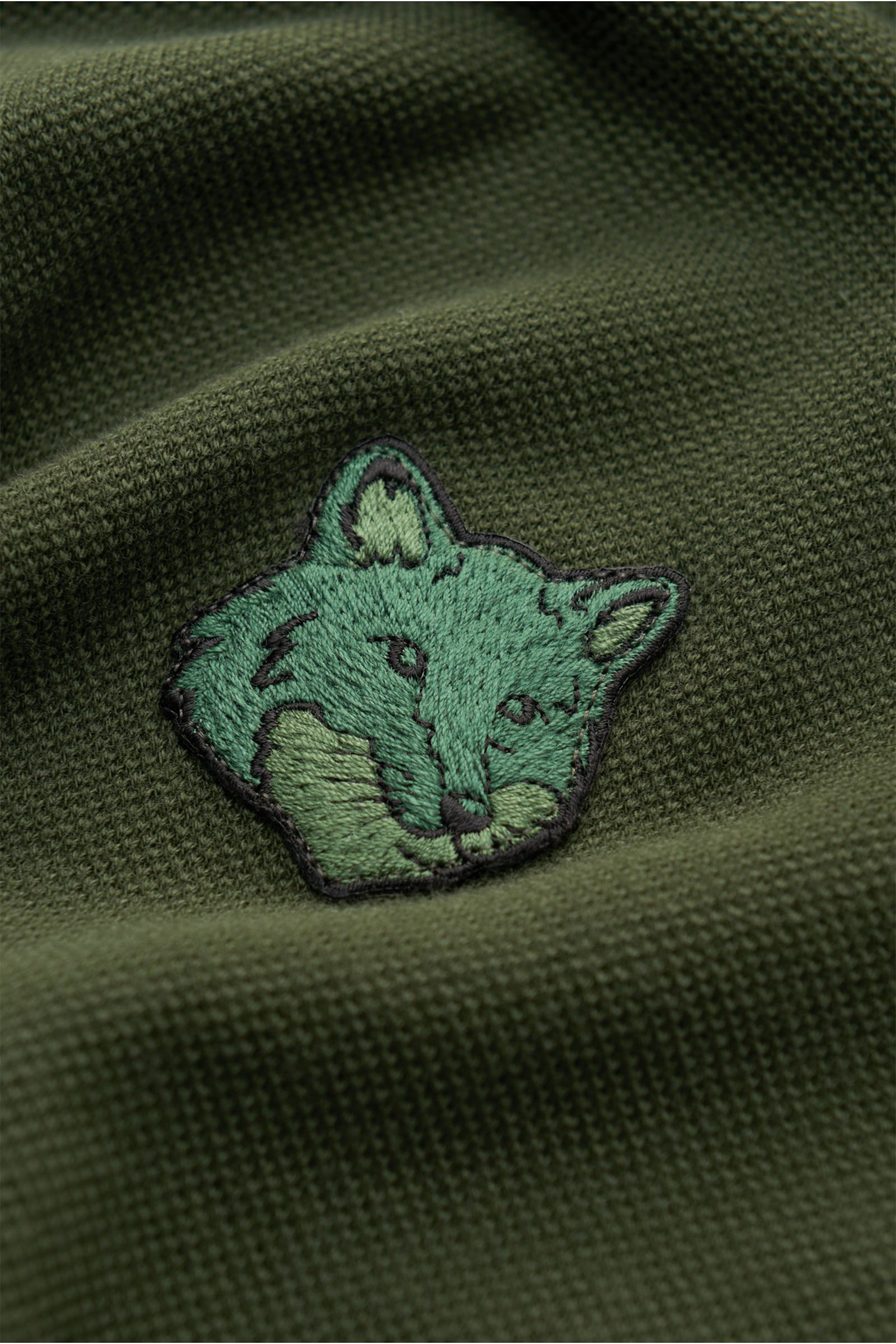 Maison Kitsuné Polo shirt 'Bold Fox' dark green