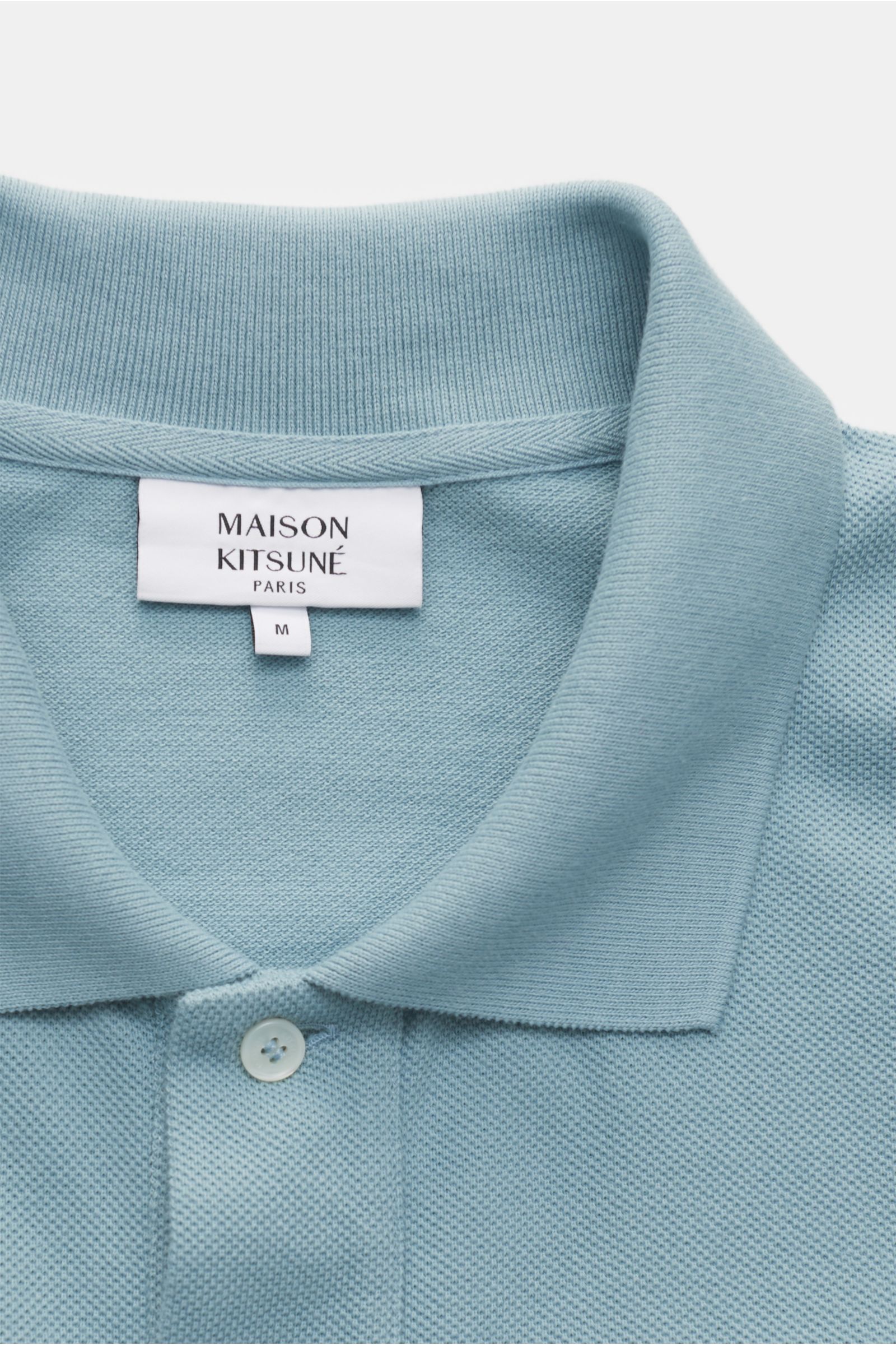 Maison Kitsuné Polo shirt 'Bold Fox' light blue