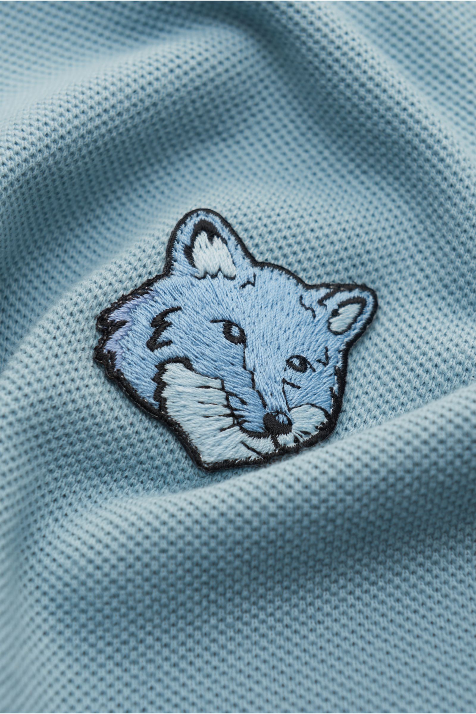 Maison Kitsuné Polo shirt 'Bold Fox' light blue