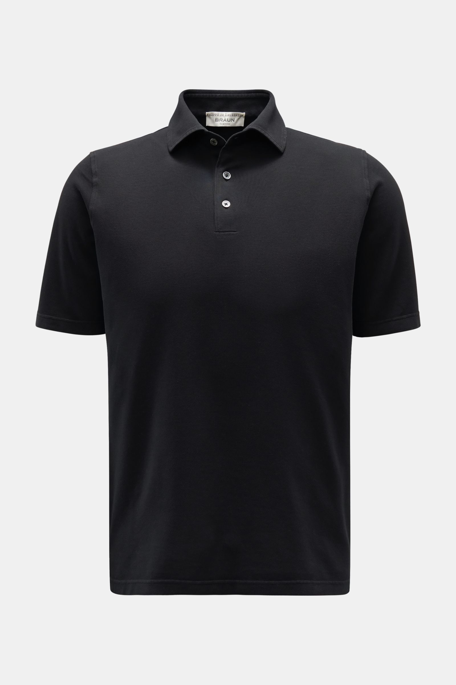 Filippo de Laurentiis Poloshirt schwarz