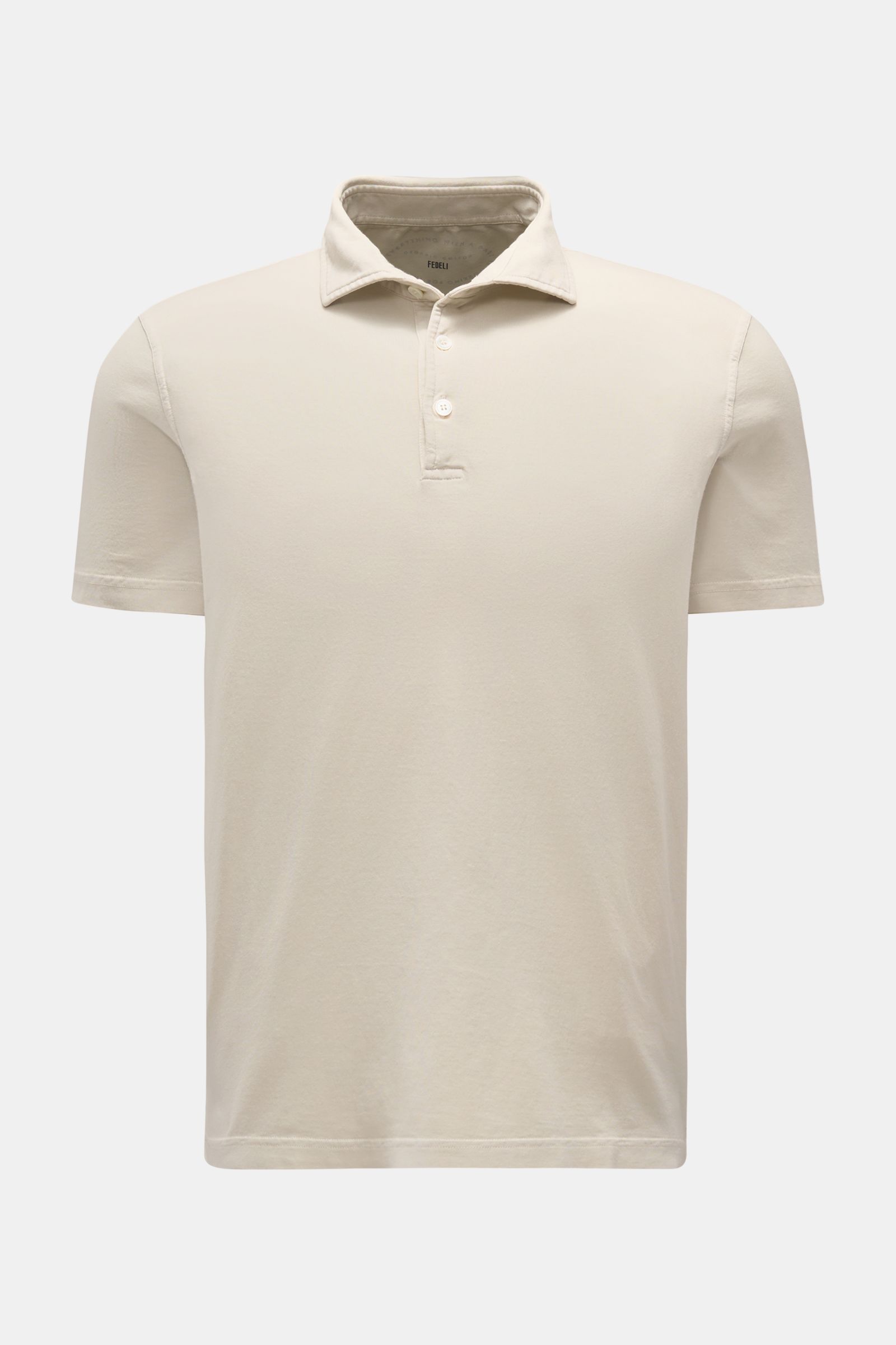 Fedeli Jersey polo shirt 'Zero' sand