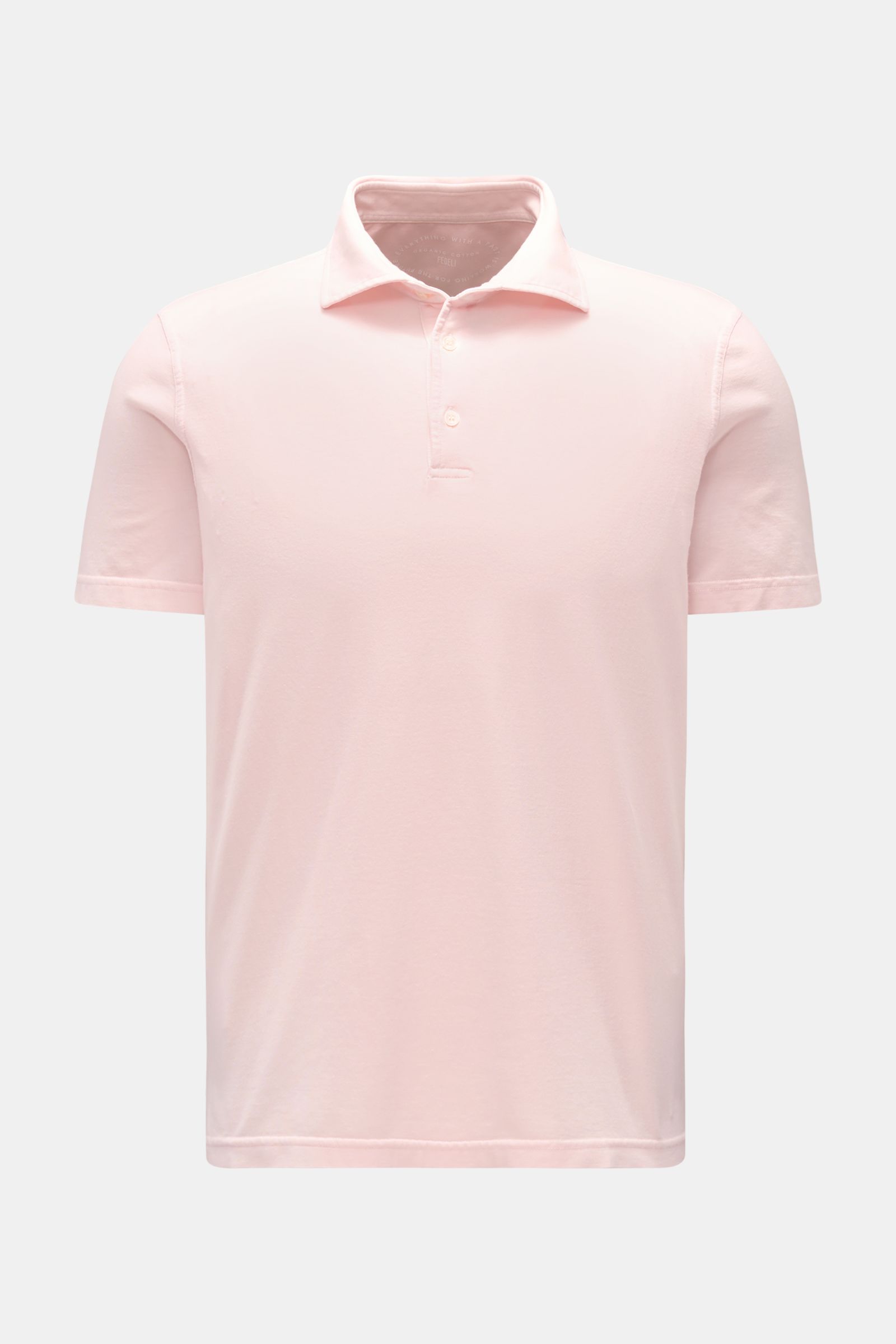 Fedeli Jersey-Poloshirt 'Zero' rosé