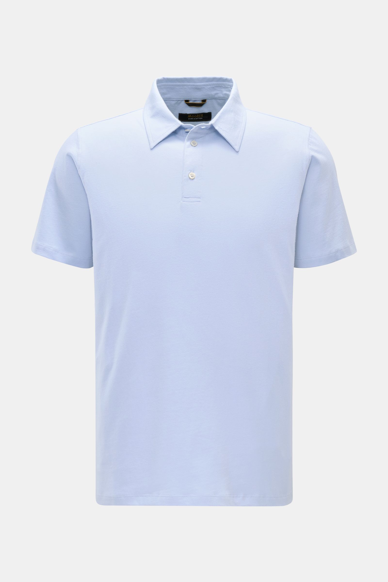 Moorer Jersey-Poloshirt 'Pachino' hellblau