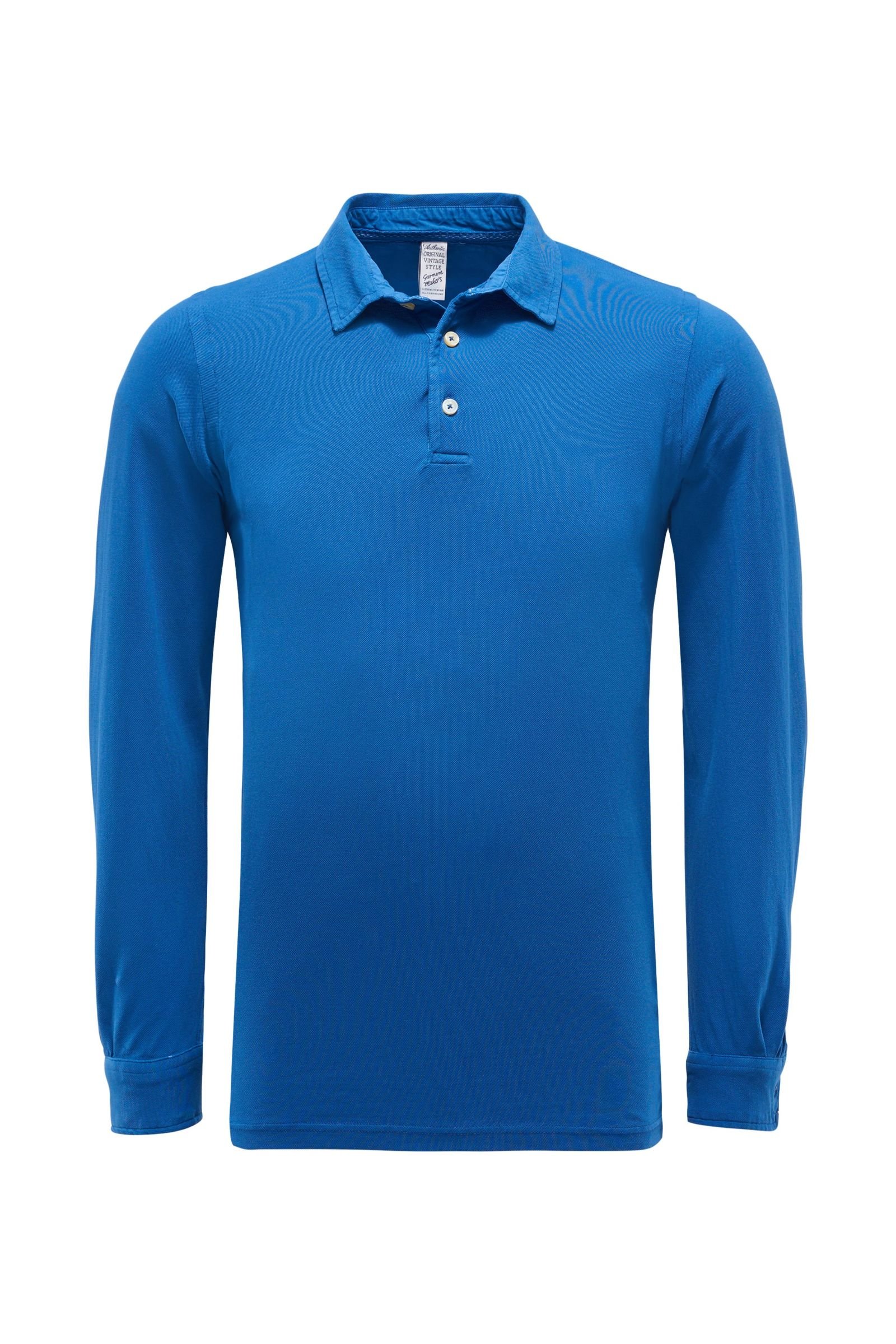 Longsleeve-Poloshirt 'Pietro' blau