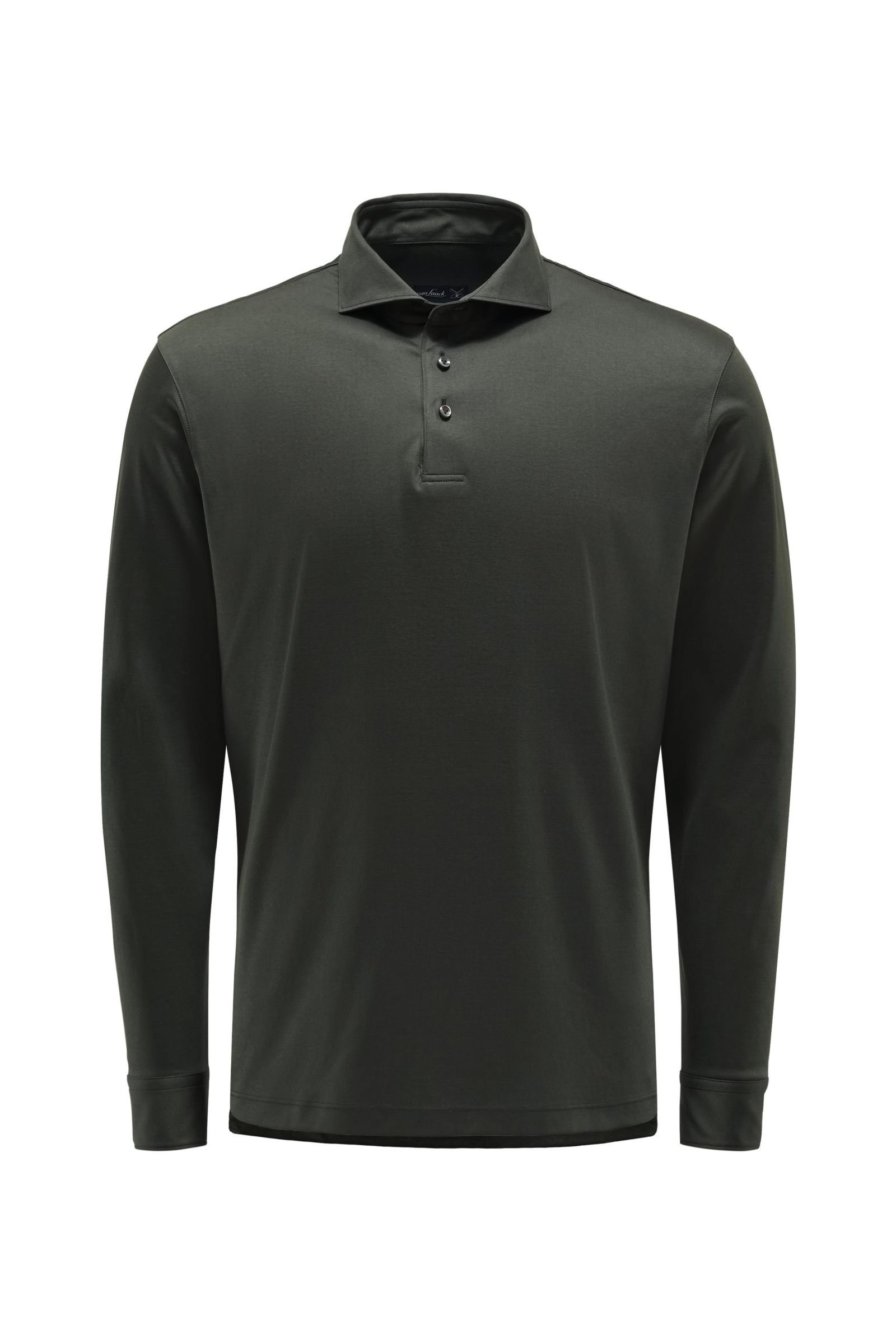 Long sleeve polo shirt 'M-Peso-L' dark olive