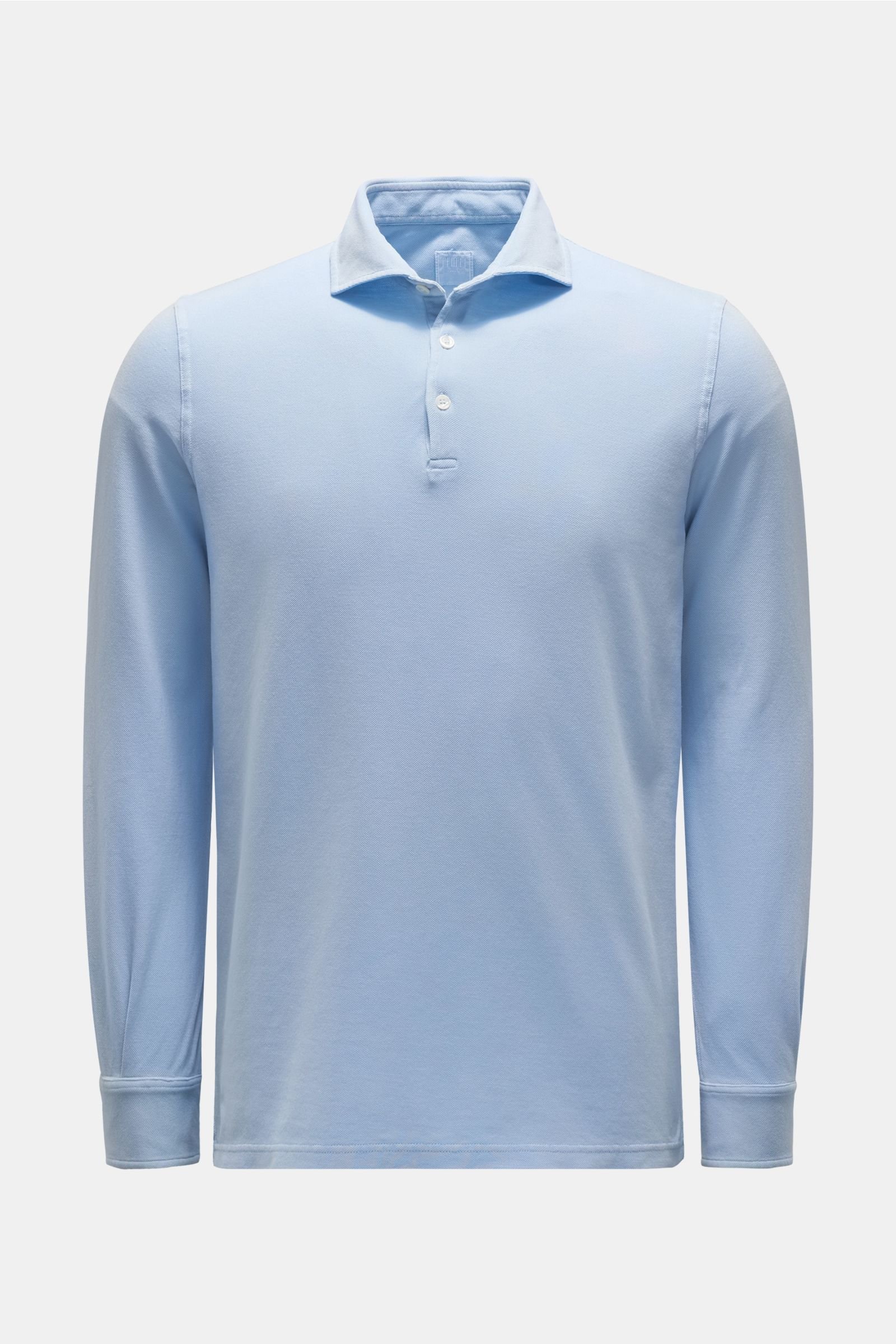 Long sleeve polo shirt 'Tommi' light blue