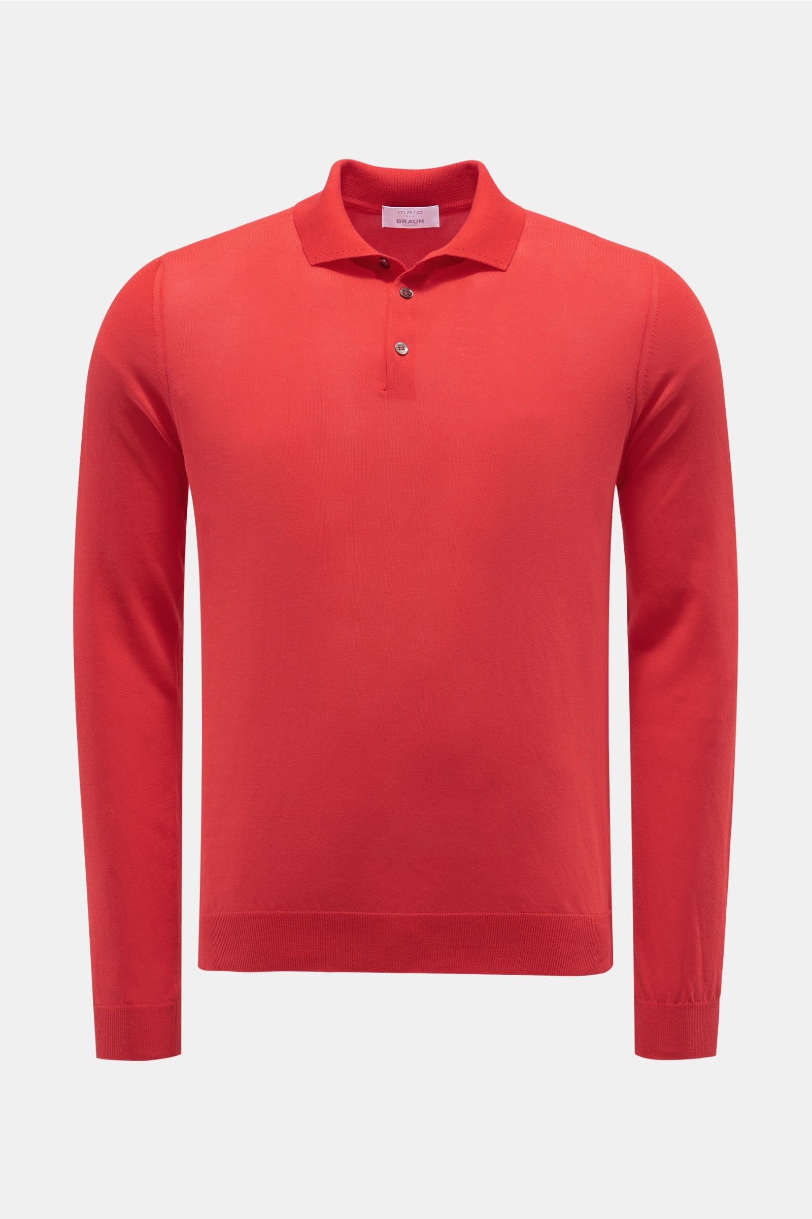 Knit polo red