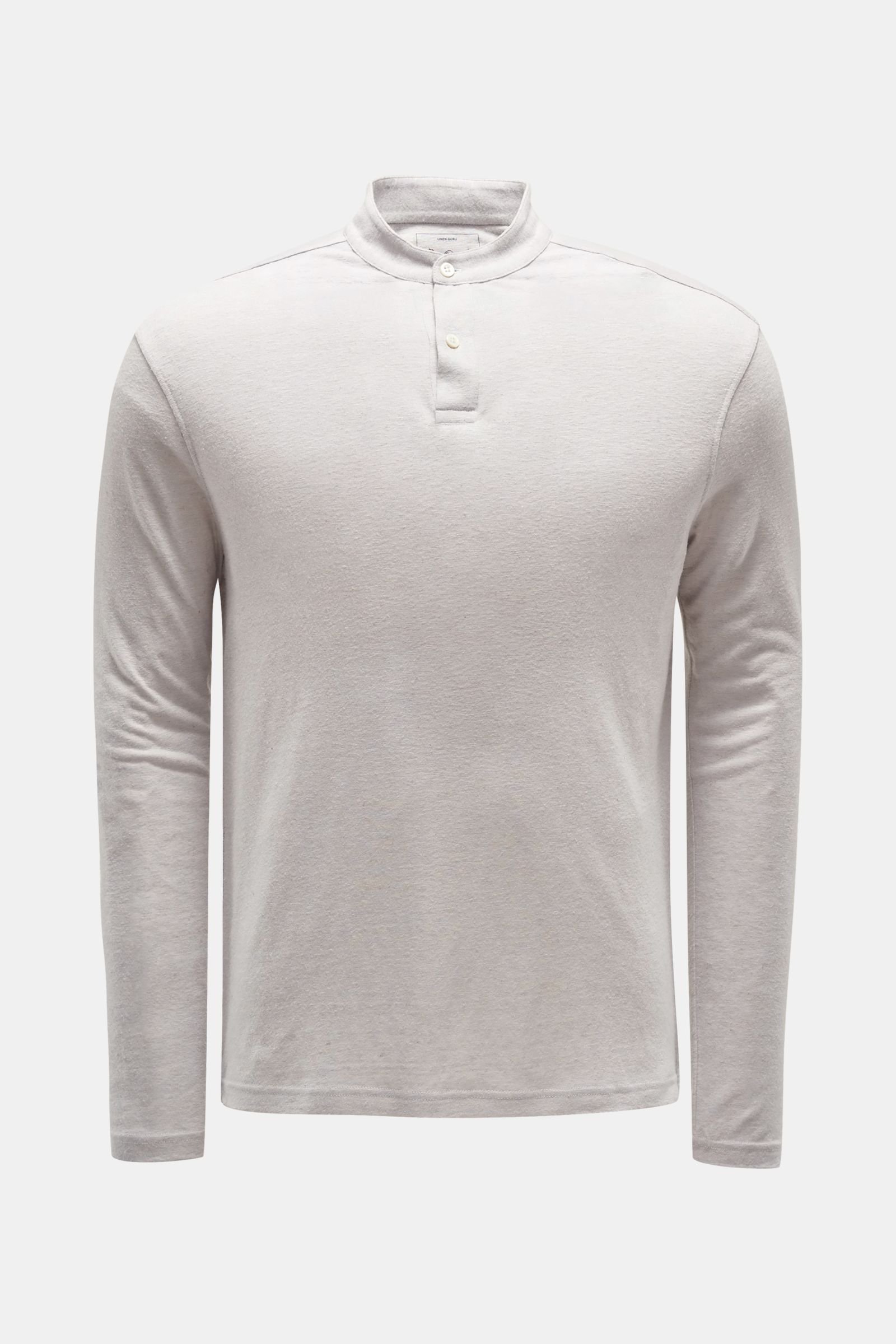 Henley shirt 'Linen Guru' light grey