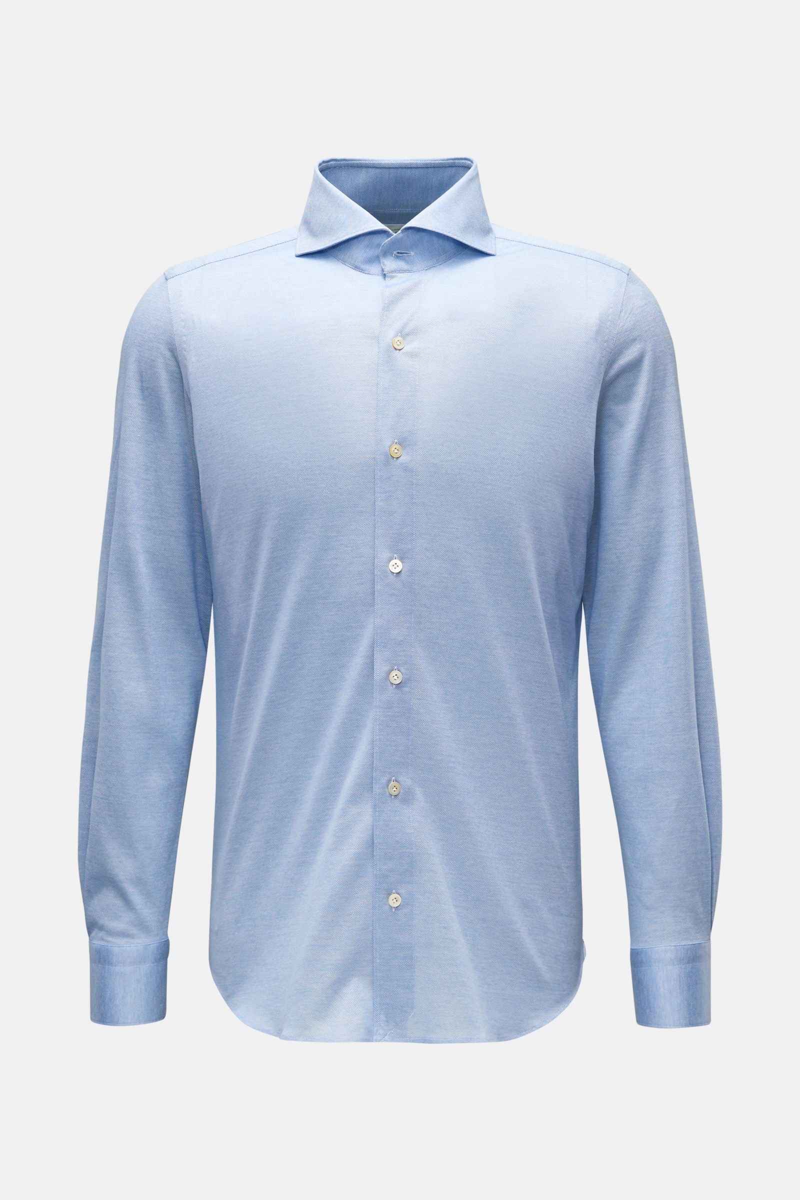 Jersey shirt 'Toronto Sergio' shark collar smoky blue