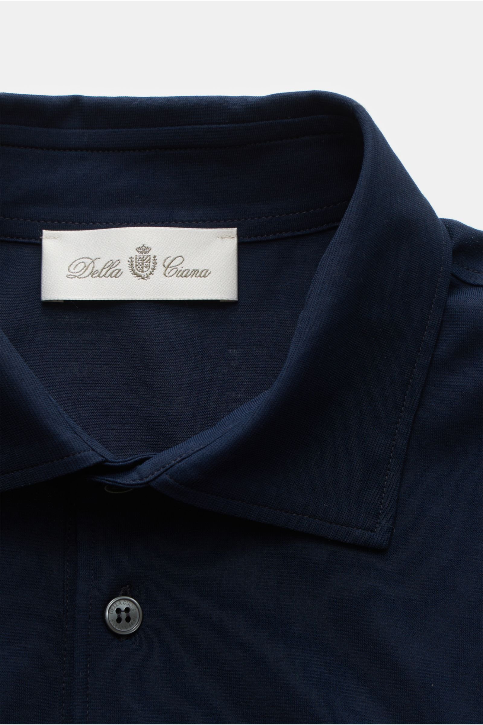 DELLA CIANA long sleeve polo shirt navy | BRAUN Hamburg
