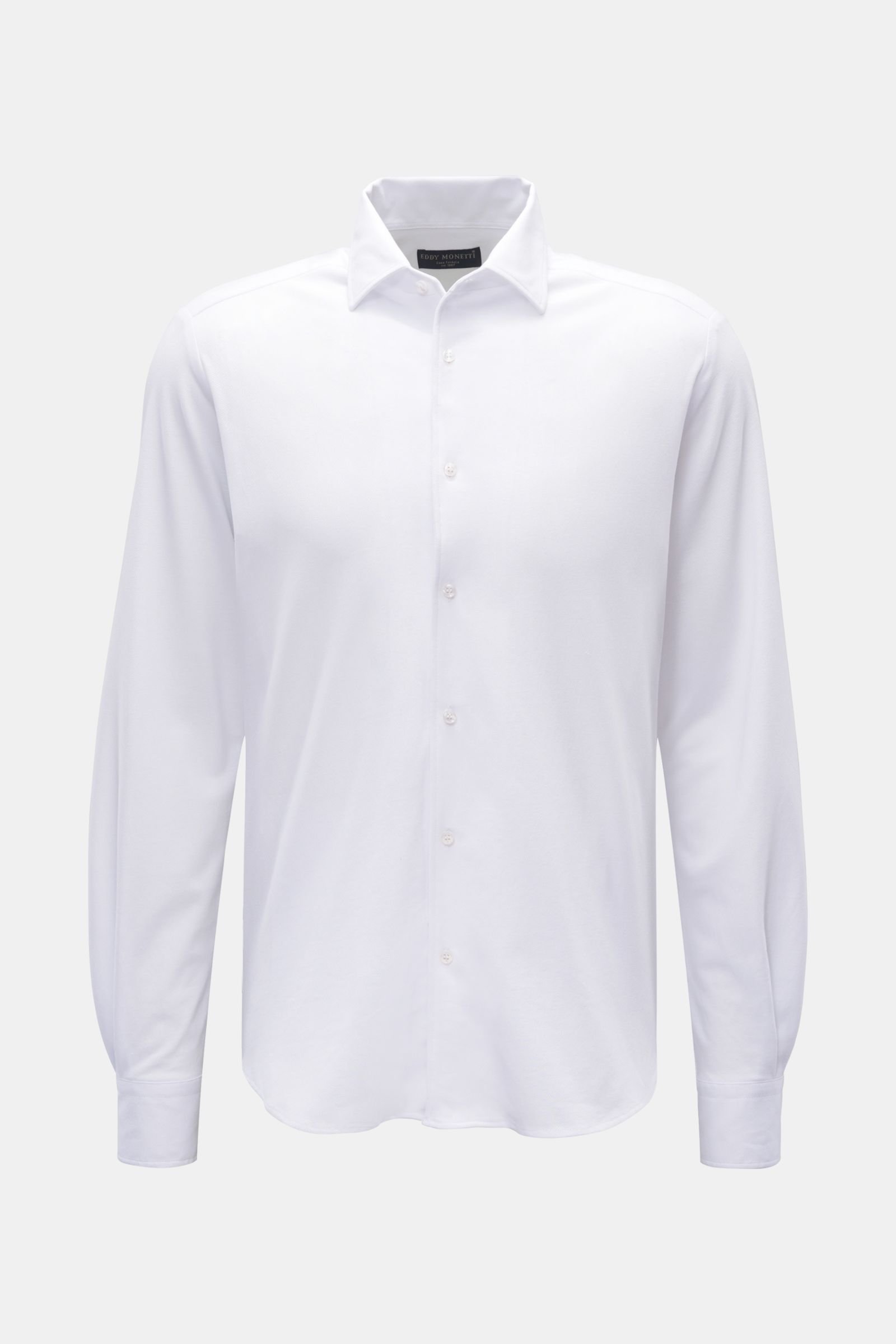 Oxford shirt narrow collar white